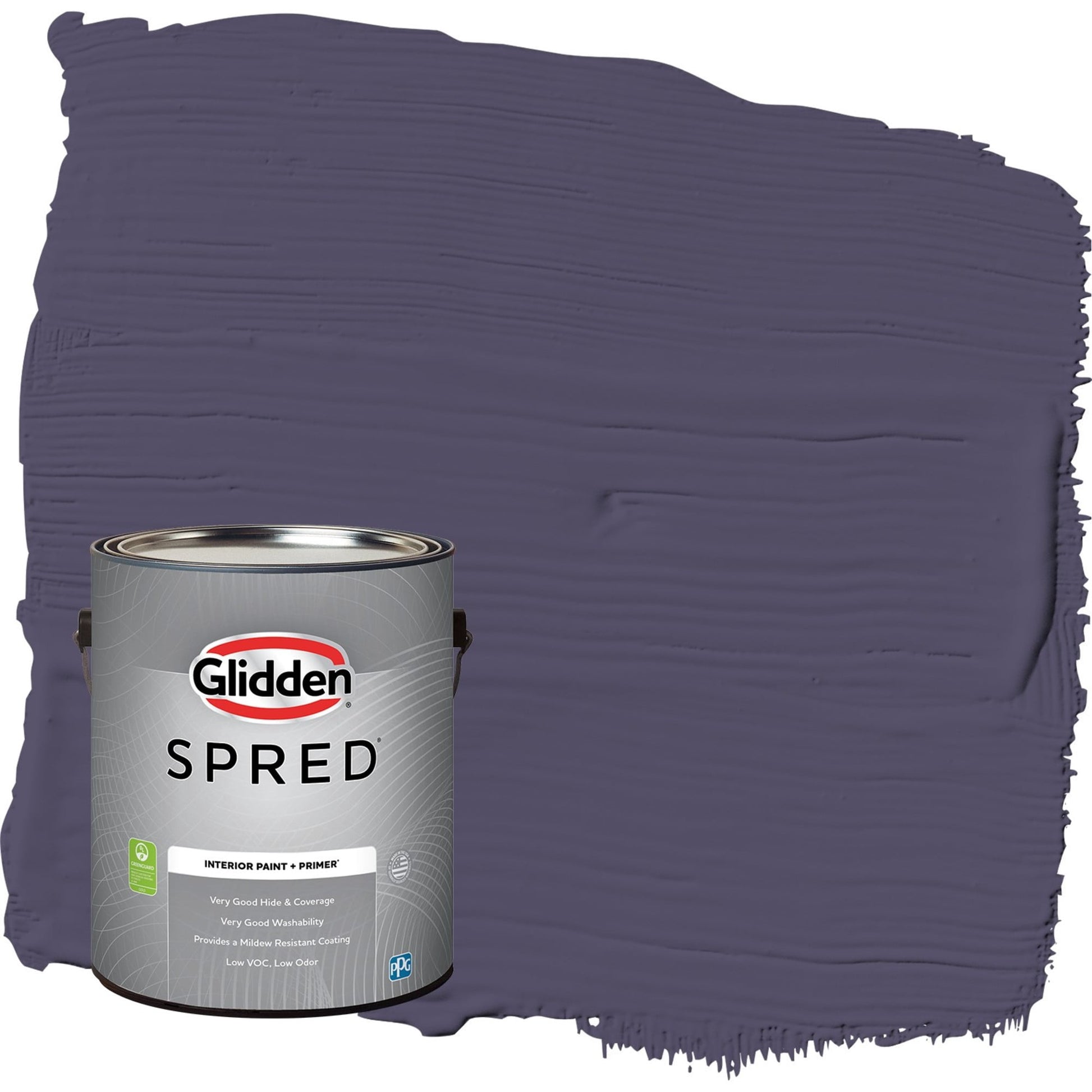 Glidden Spred Magic Spell / Purple, Flat Interior Paint with Primer, 1 Gallon