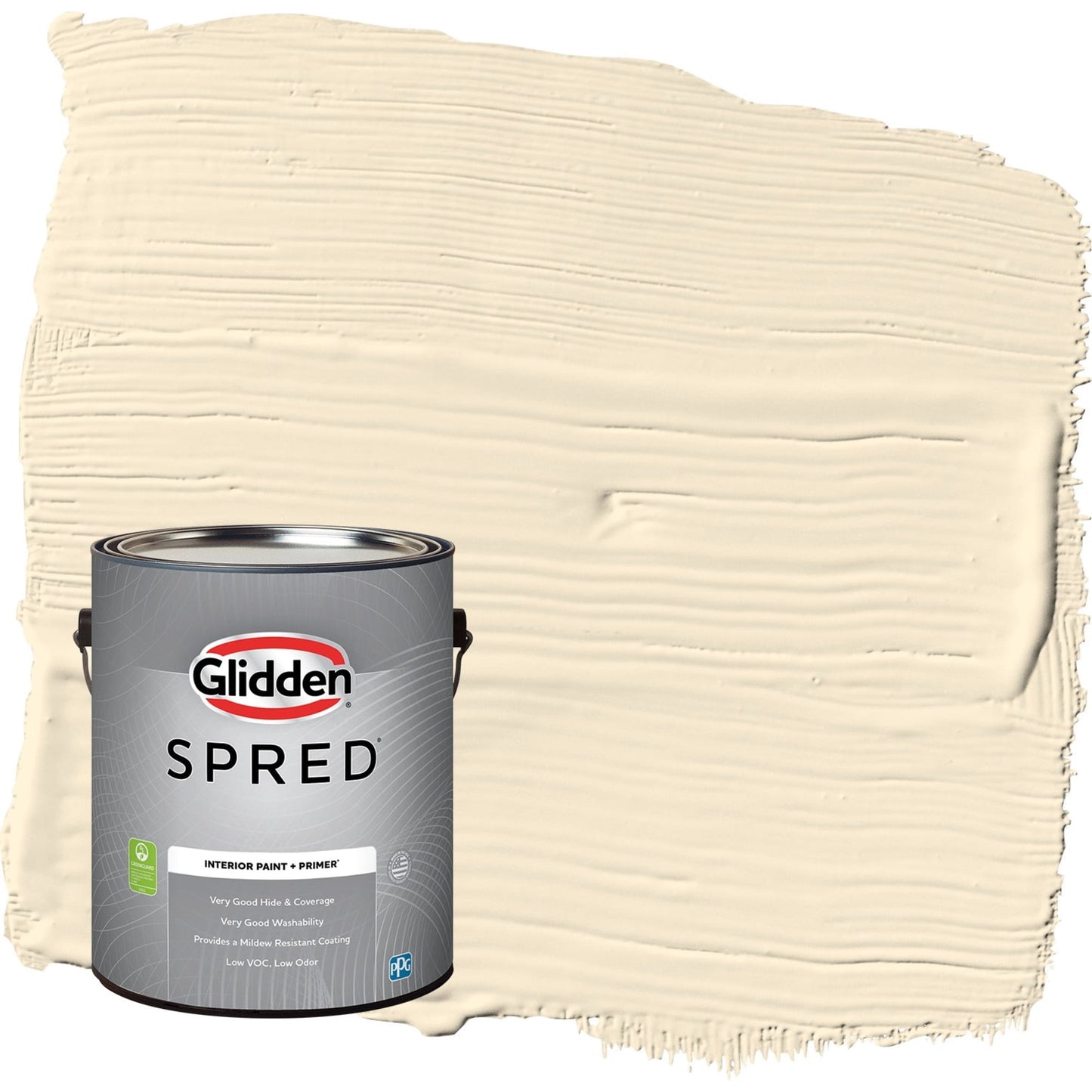 Glidden Spred Magnolia Blossom / Yellow, Flat Interior Paint with Primer, 1 Gallon