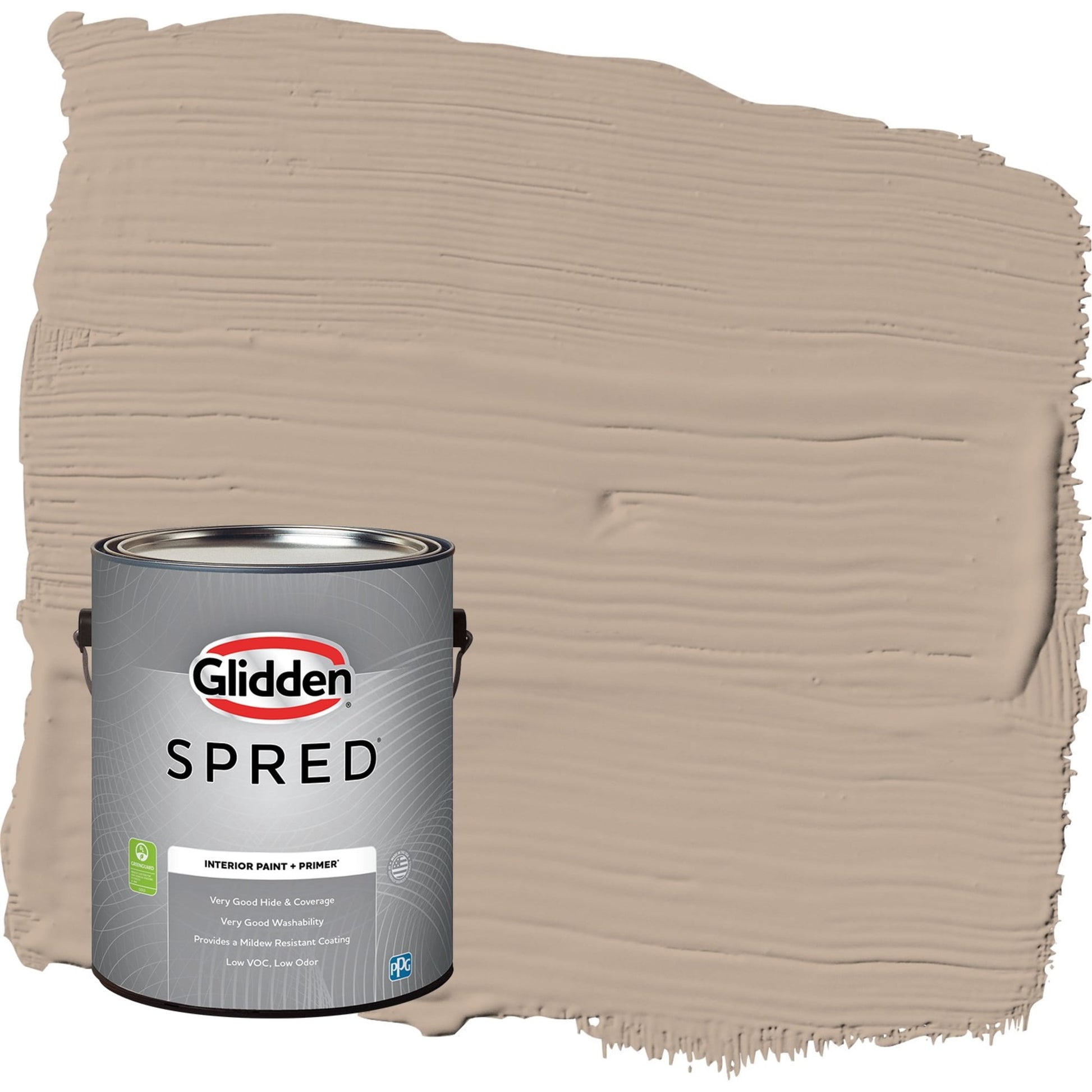 Glidden Spred Notorious / Brown, Eggshell Interior Paint with Primer, 1 Gallon