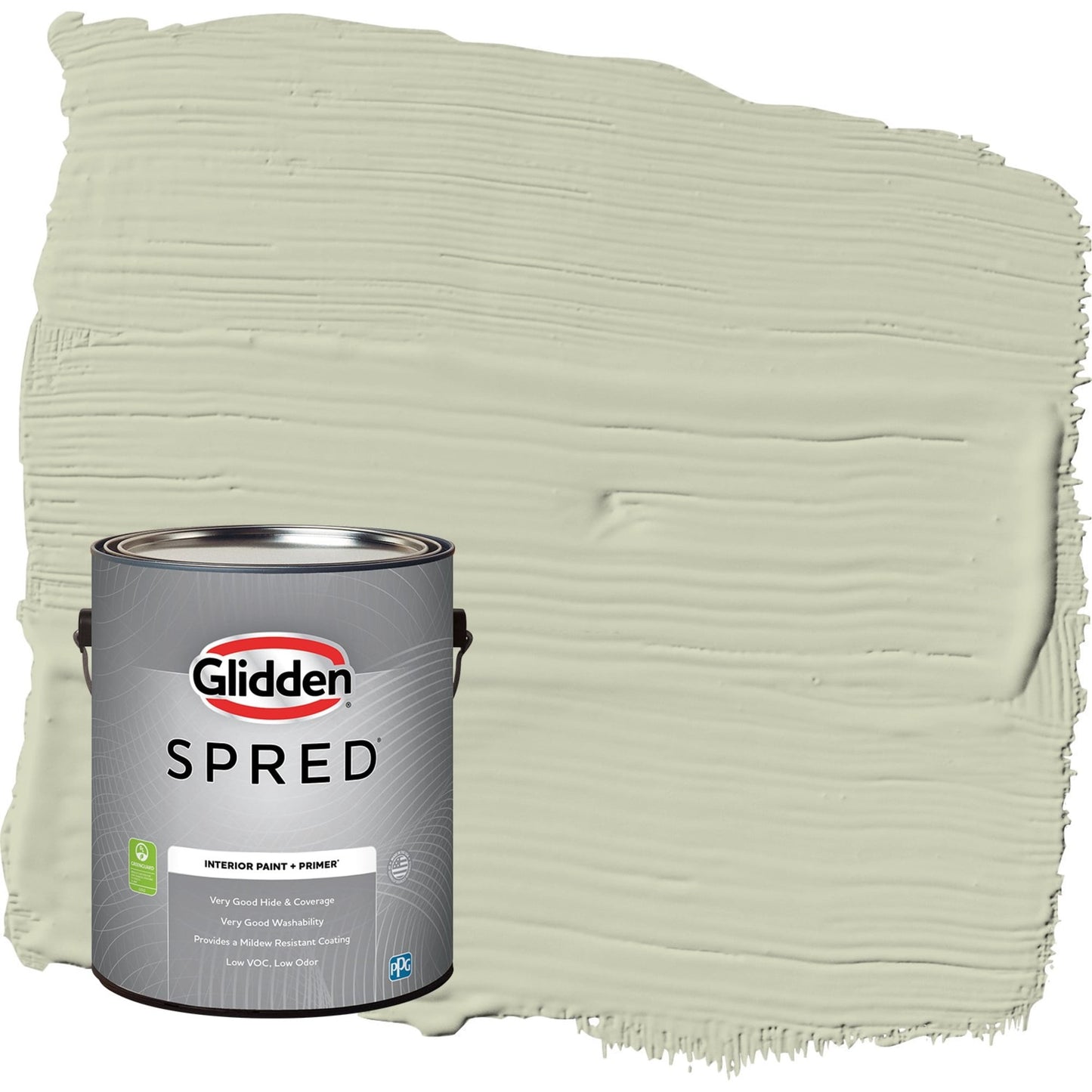 Glidden Spred Only Olive / Green, Semi-Gloss Interior Paint with Primer, 1 Gallon