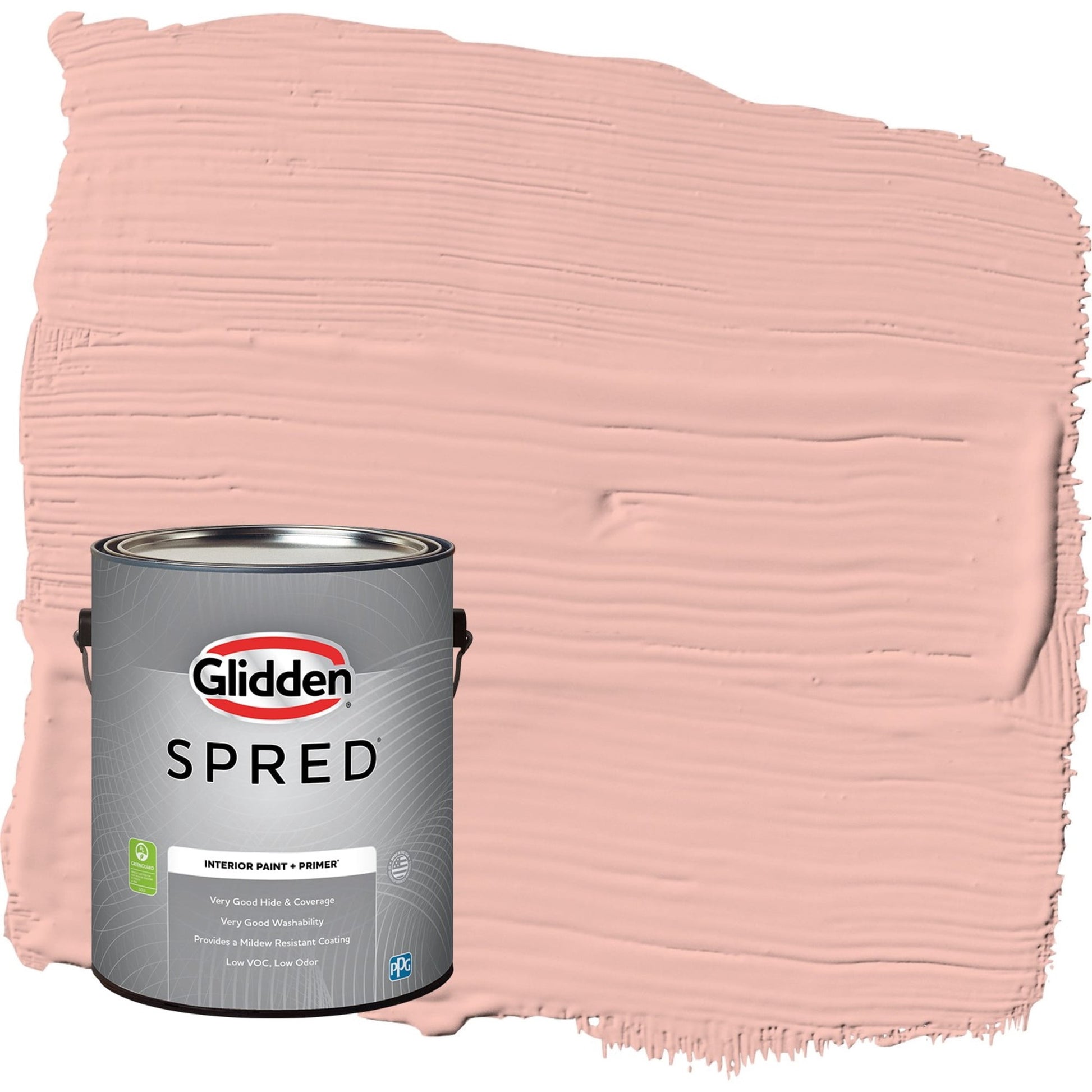 Glidden Spred Peach Beige / Red, Eggshell Interior Paint with Primer, 1 Gallon