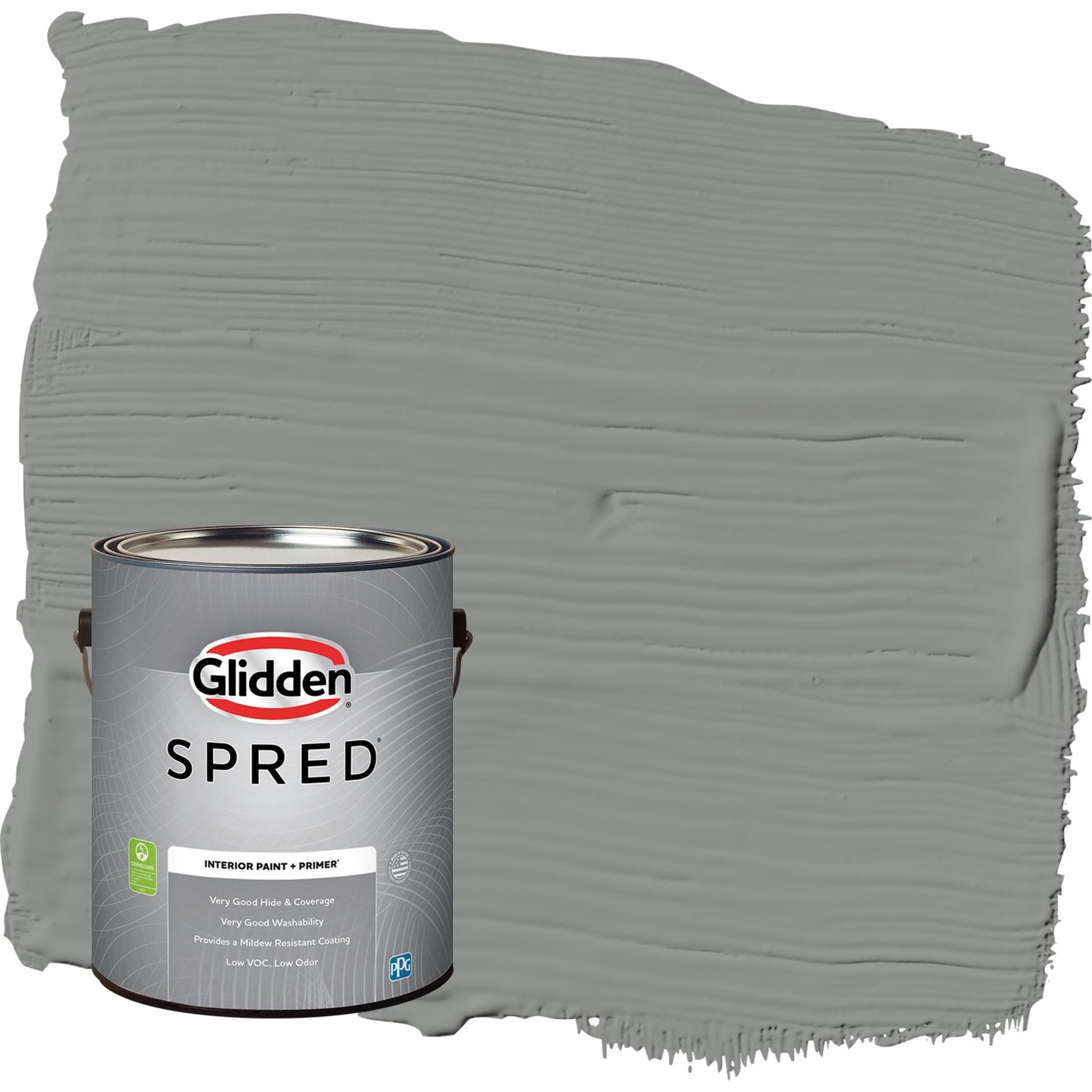 Glidden Spred Phoenix Fossil / Gray, Eggshell Interior Paint with Primer, 1 Gallon