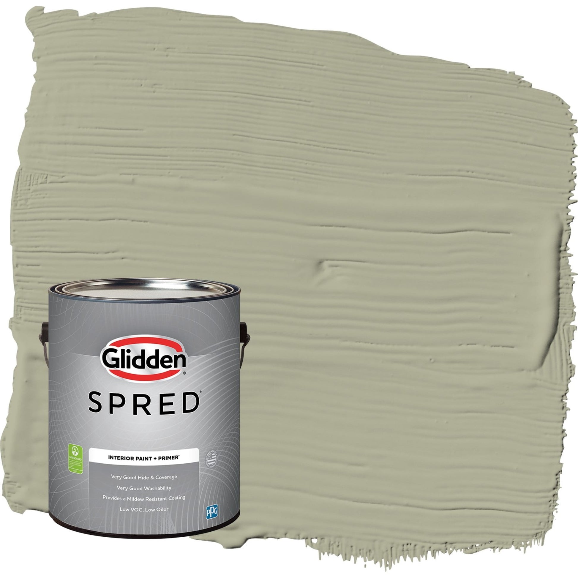 Glidden Spred Photo Gray / Green, Eggshell Interior Paint with Primer, 1 Gallon