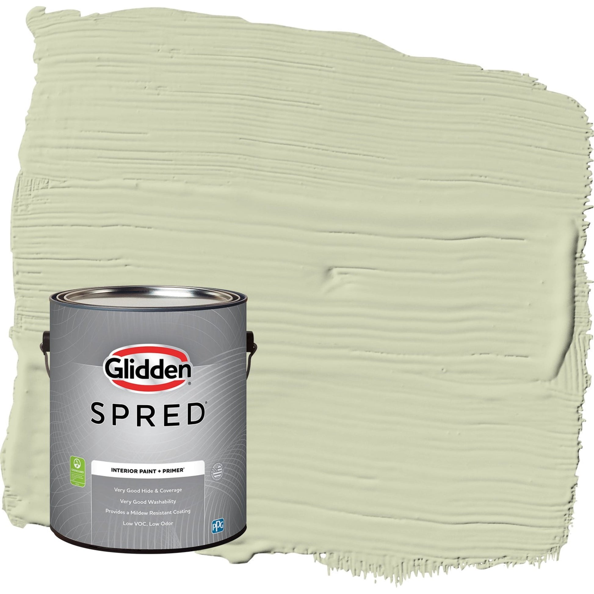 Glidden Spred Pickling Spice / Green, Semi-Gloss Interior Paint with Primer, 1 Gallon