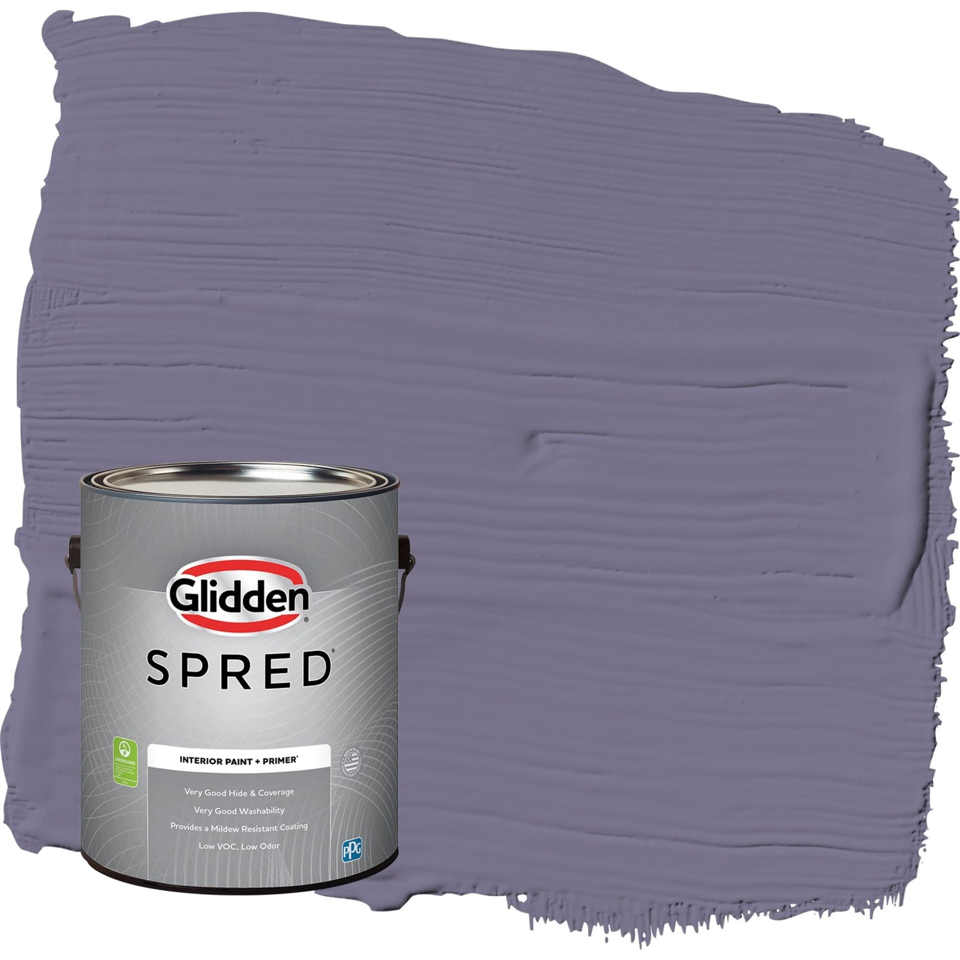 Glidden Spred Plum Shade / Purple, Flat Interior Paint with Primer, 1 Gallon