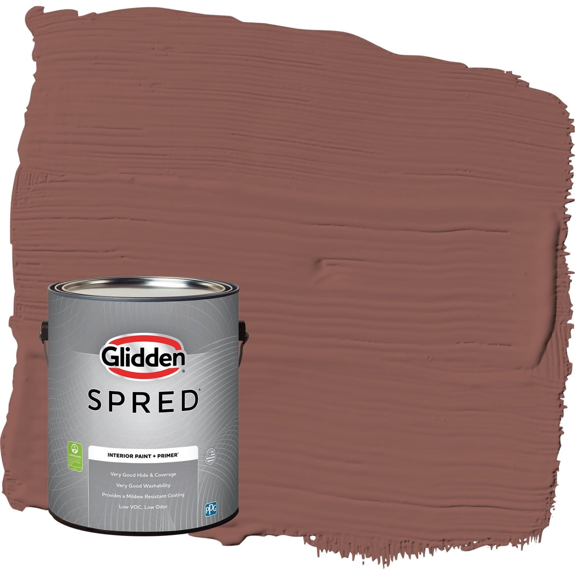 Glidden Spred Raspberry Truffle / Red, Semi-Gloss Interior Paint with Primer, 1 Gallon