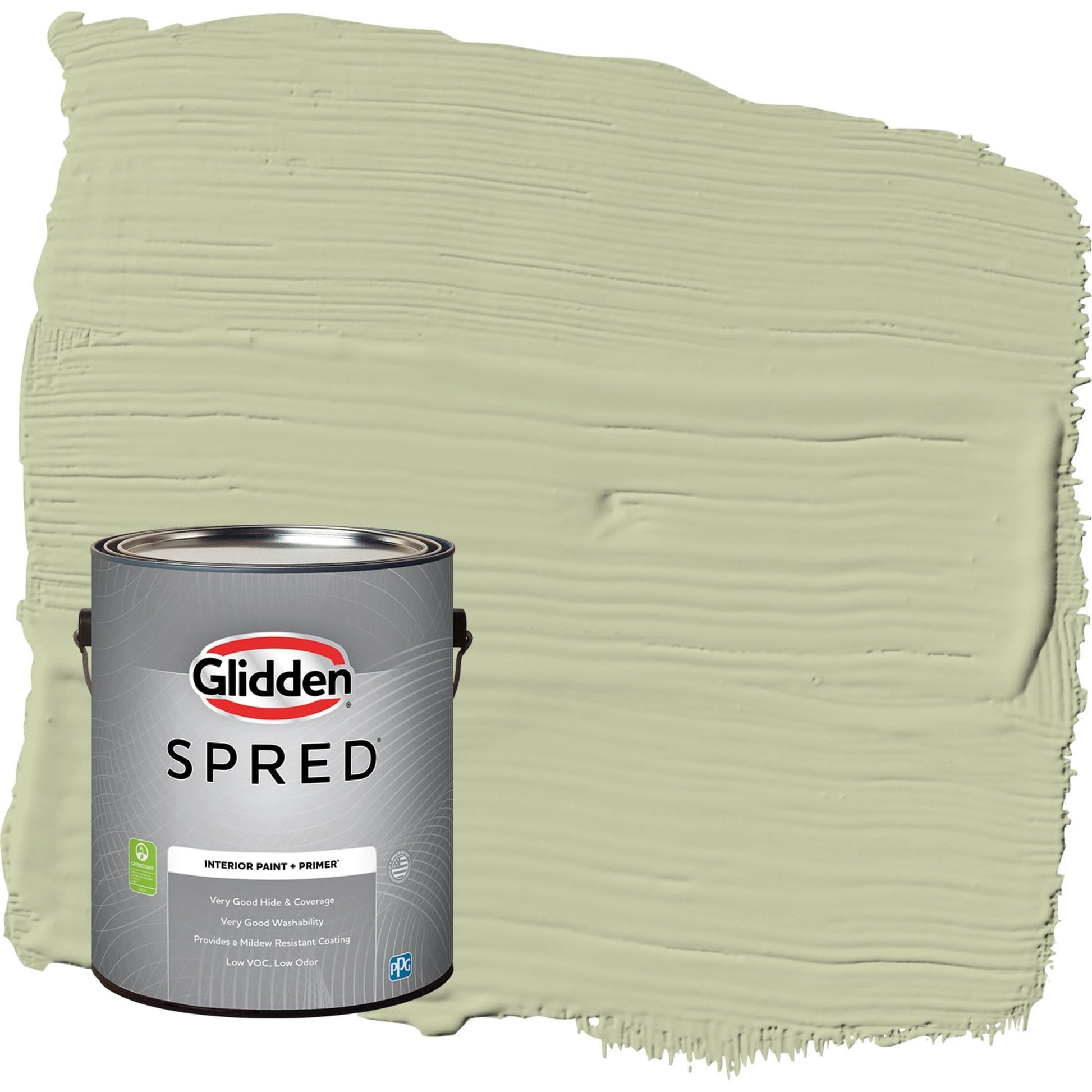 Glidden Spred Sage Splendor / Green, Semi-Gloss Interior Paint with Primer, 1 Gallon