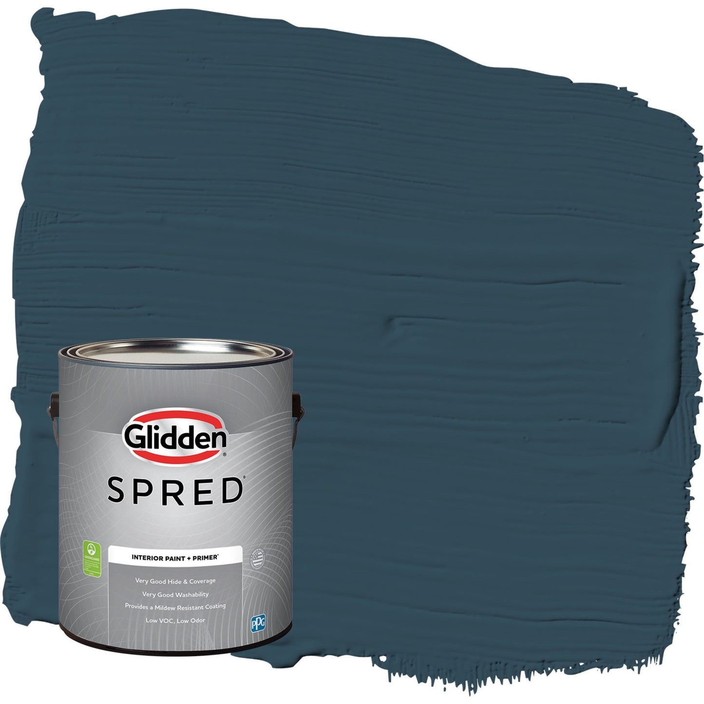 Glidden Spred Sailor's Coat / Blue, Flat Interior Paint with Primer, 1 Gallon