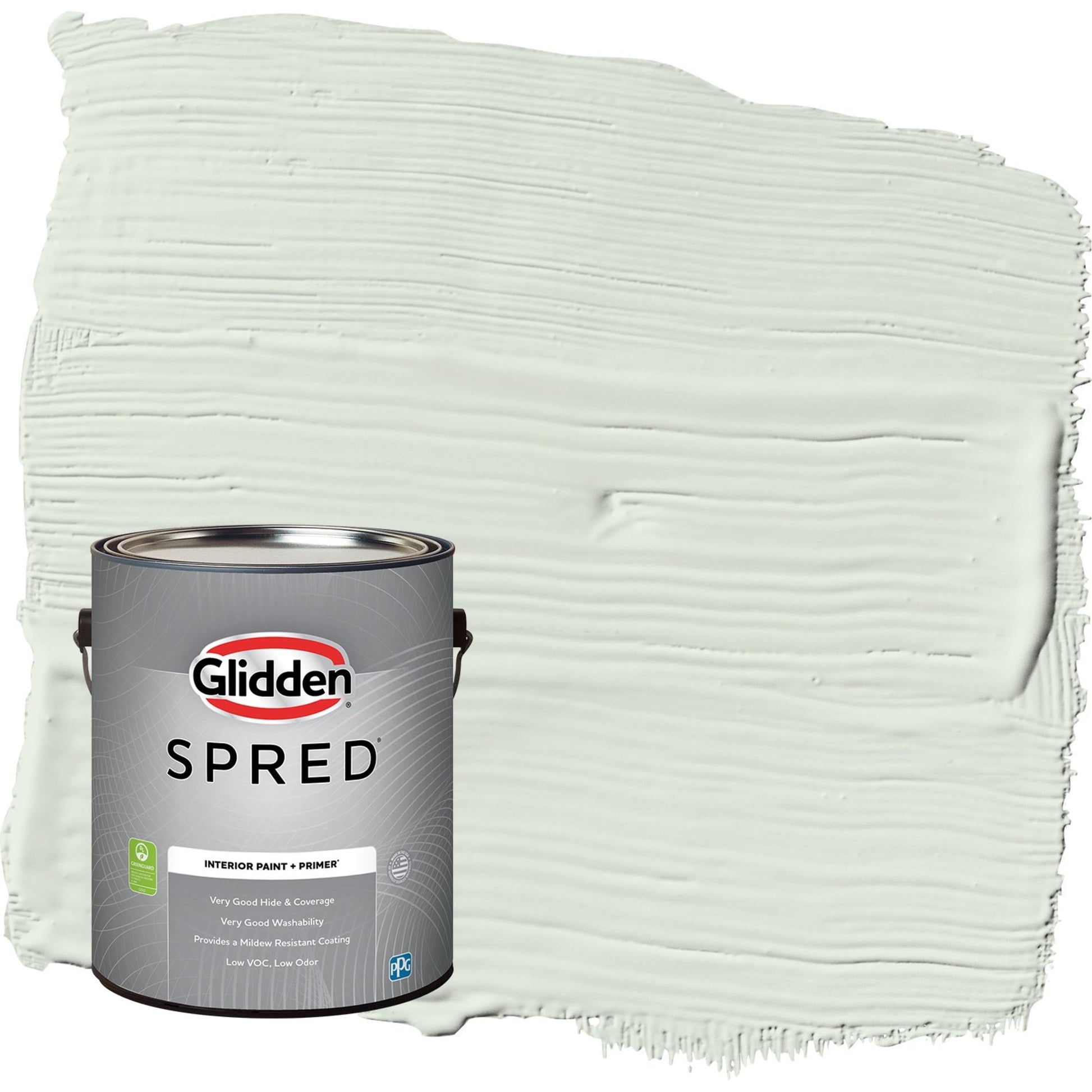 Glidden Spred Salty Breeze / Green, Flat Interior Paint with Primer, 1 Gallon