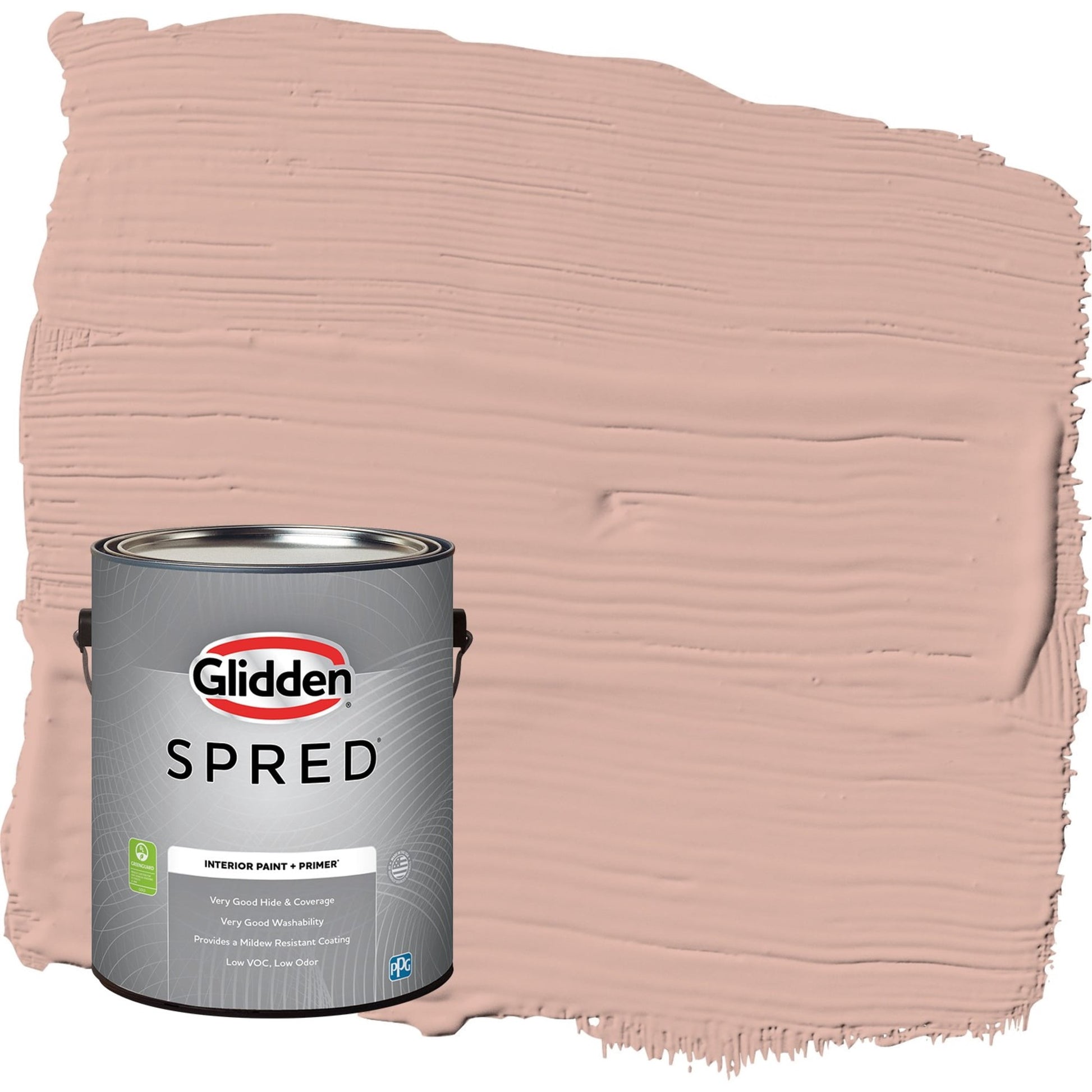 Glidden Spred Sandpaper / Orange, Semi-Gloss Interior Paint with Primer, 1 Gallon