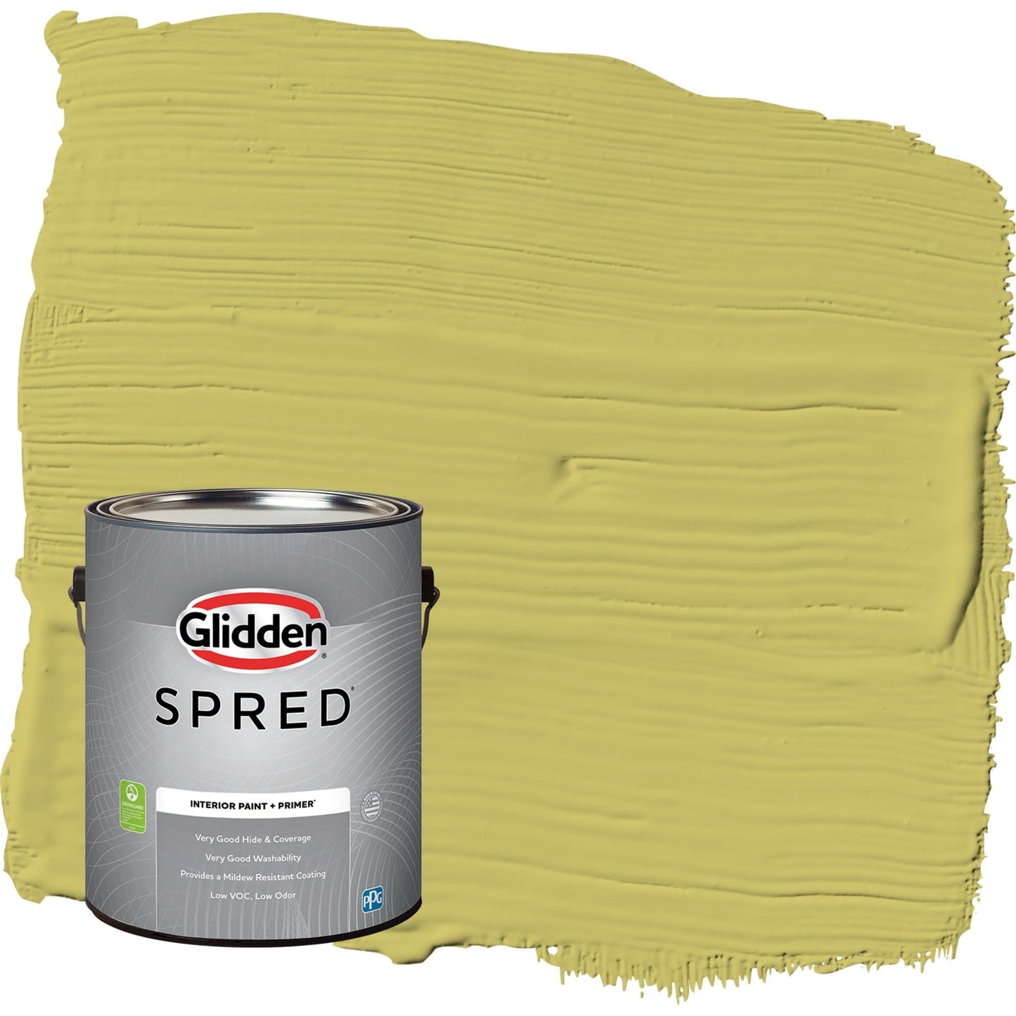 Glidden Spred Secret Safari / Green, Semi-Gloss Interior Paint with Primer, 1 Gallon