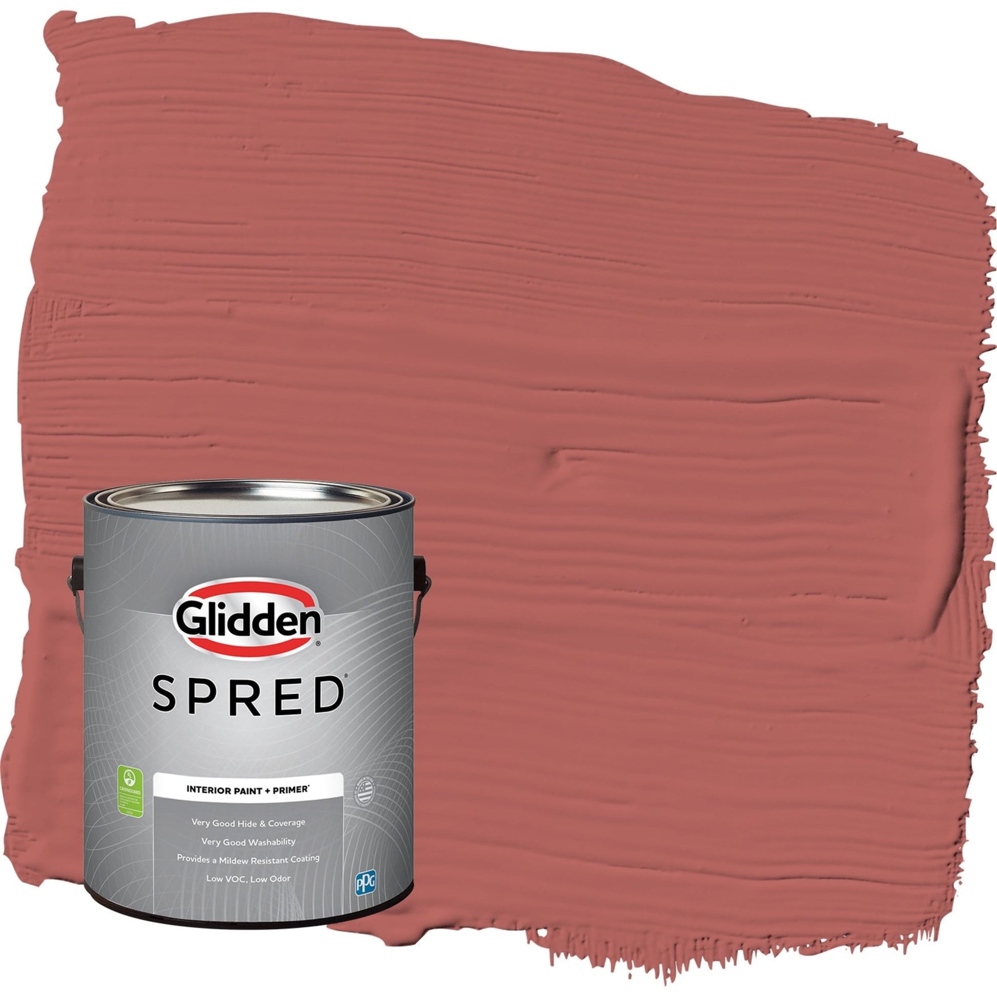 Glidden Spred Sienna Red / Red, Eggshell Interior Paint with Primer, 1 Gallon