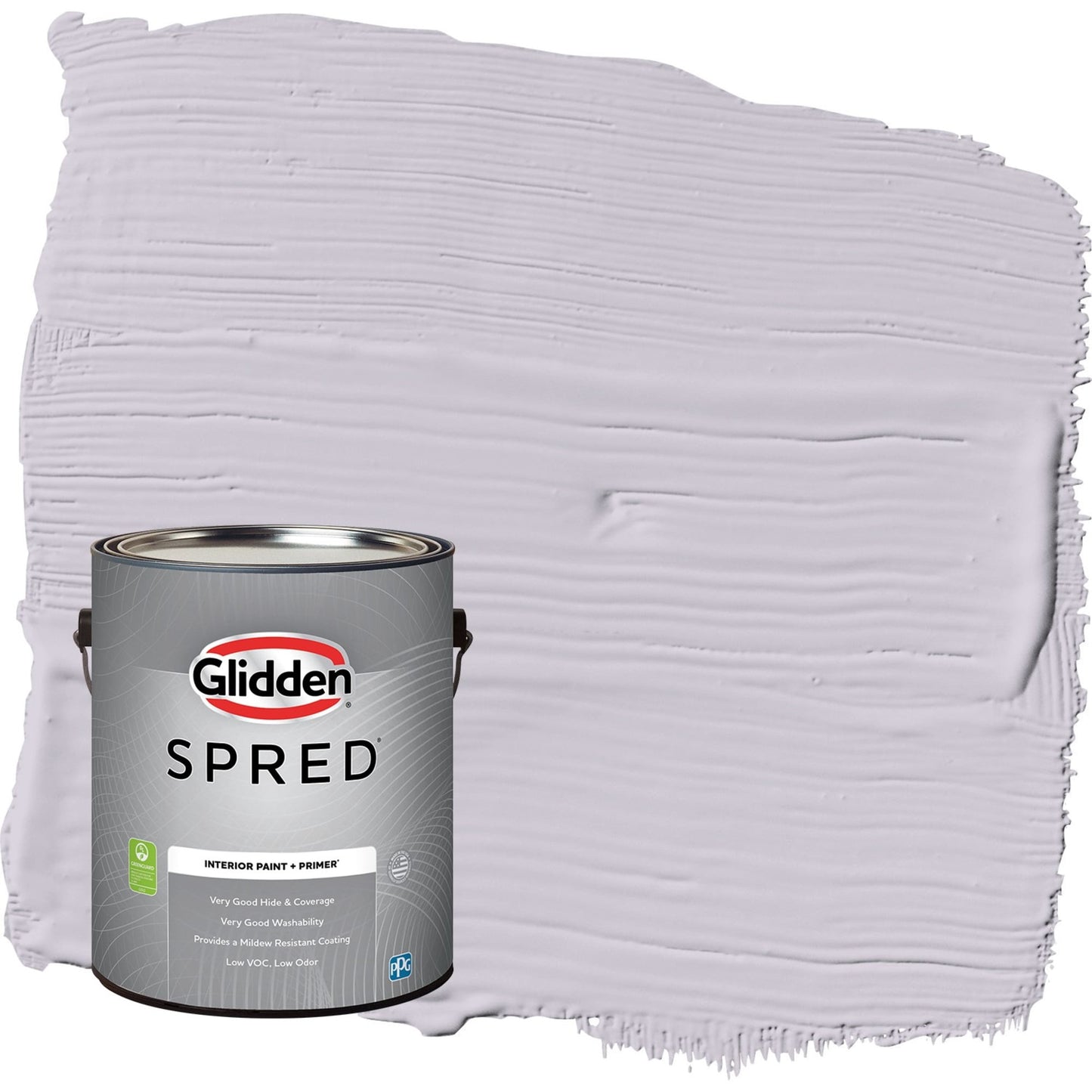 Glidden Spred Silver Chalice / Purple, Flat Interior Paint with Primer, 1 Gallon