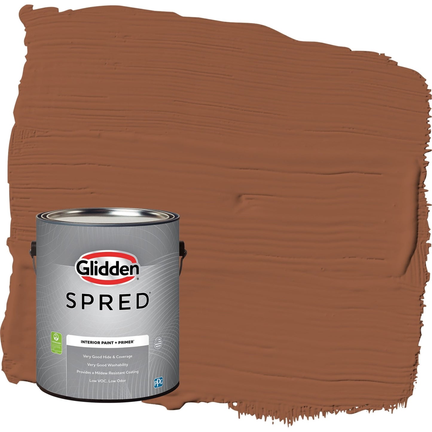 Glidden Spred Spiced Cider / Orange, Semi-Gloss Interior Paint with Primer, 1 Gallon