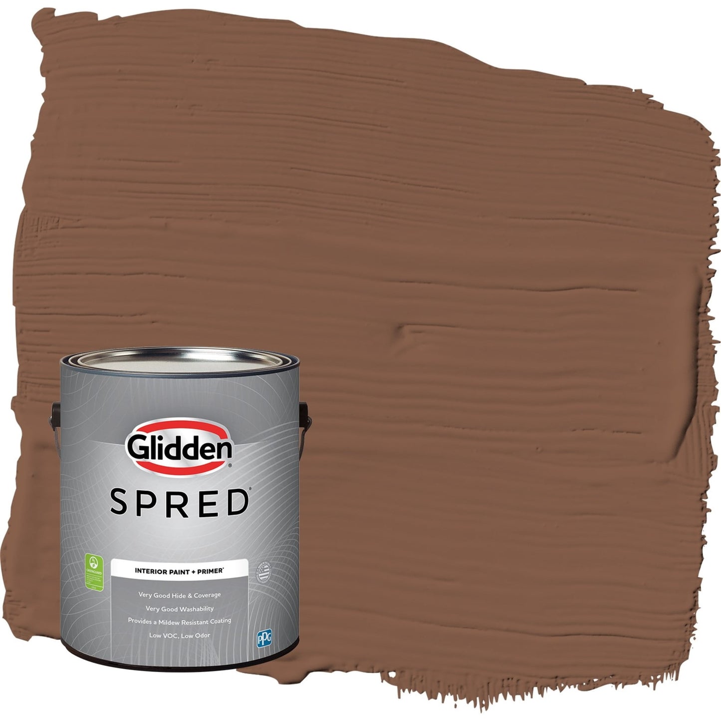 Glidden Spred Spiced Cinnamon / Beige, Flat Interior Paint with Primer, 1 Gallon