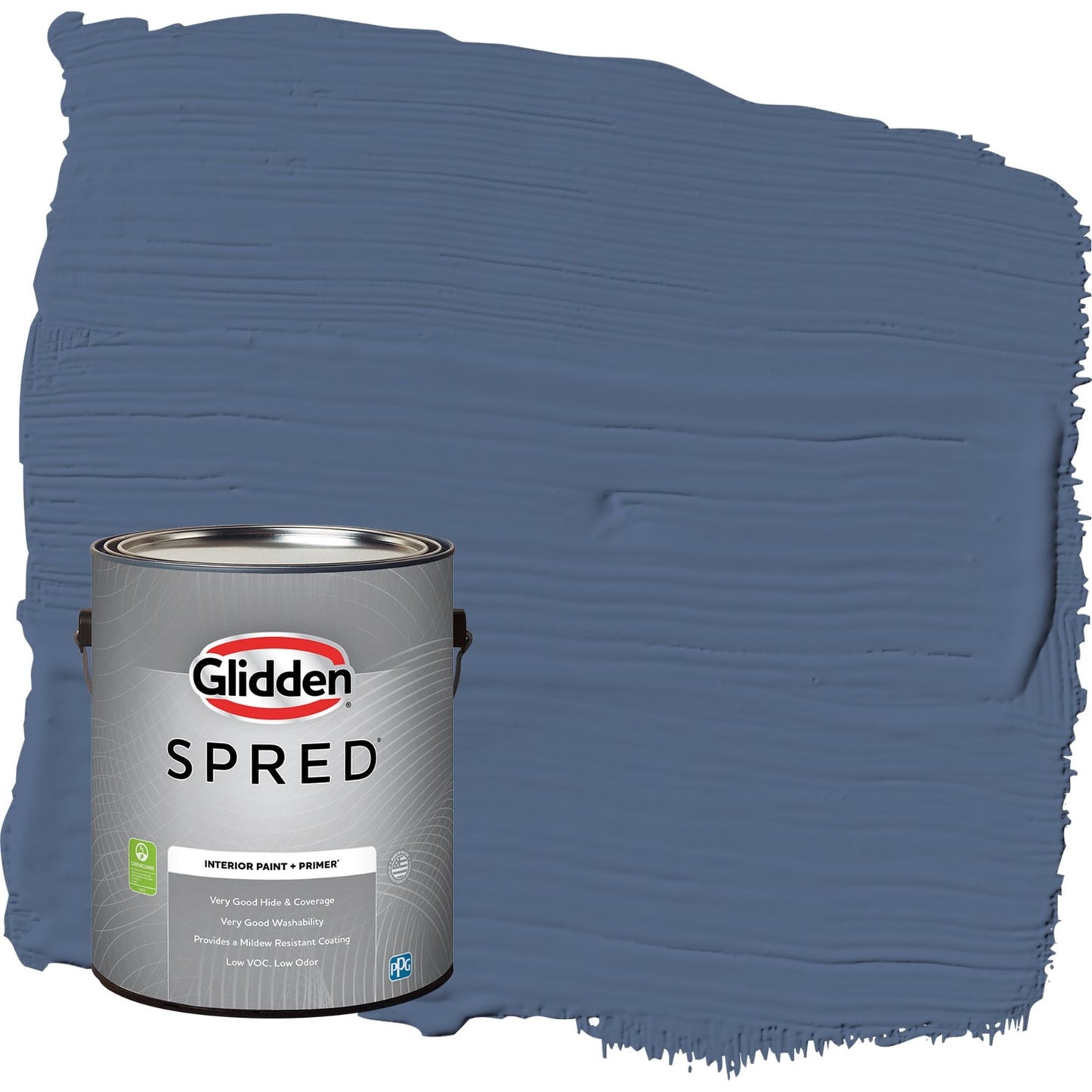 Glidden Spred Stained Glass / Blue, Semi-Gloss Interior Paint with Primer, 1 Gallon