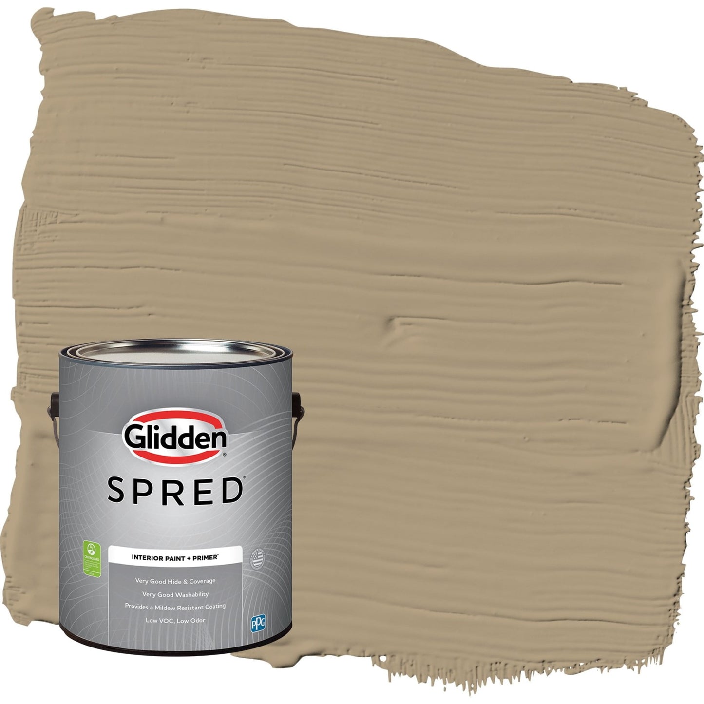 Glidden Spred Stony Creek / Beige, Flat Interior Paint with Primer, 1 Gallon