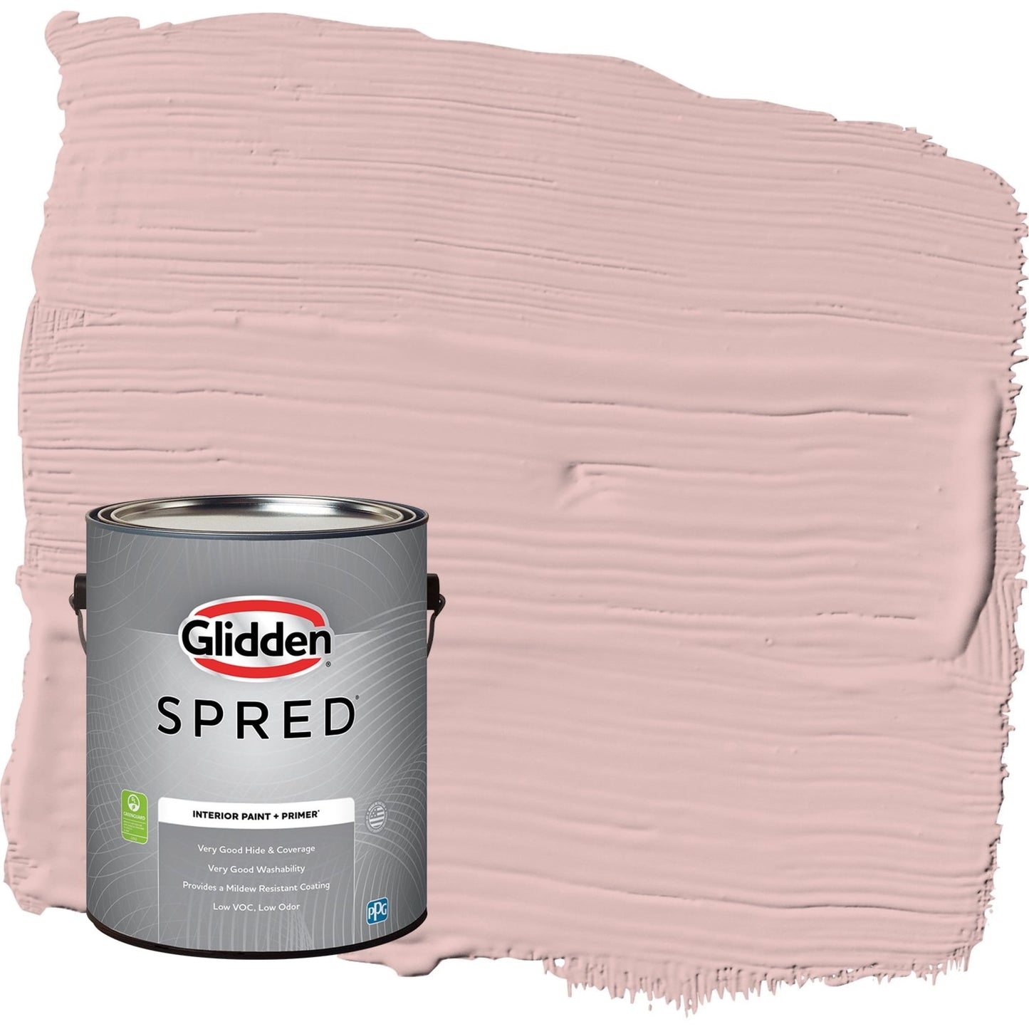 Glidden Spred Strawflower / Pink, Semi-Gloss Interior Paint with Primer, 1 Gallon