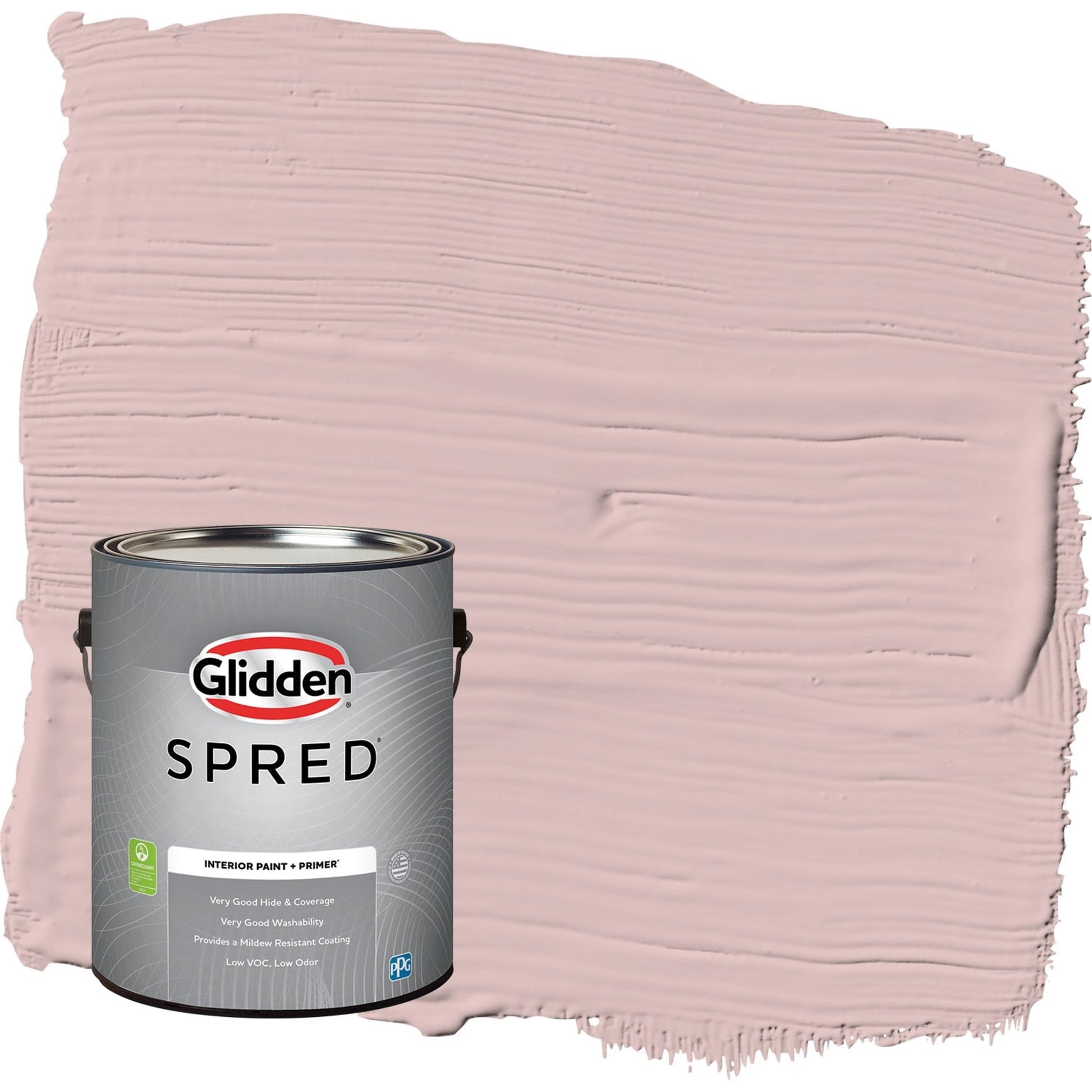 Glidden Spred Tea Time / Pink, Semi-Gloss Interior Paint with Primer, 1 Gallon