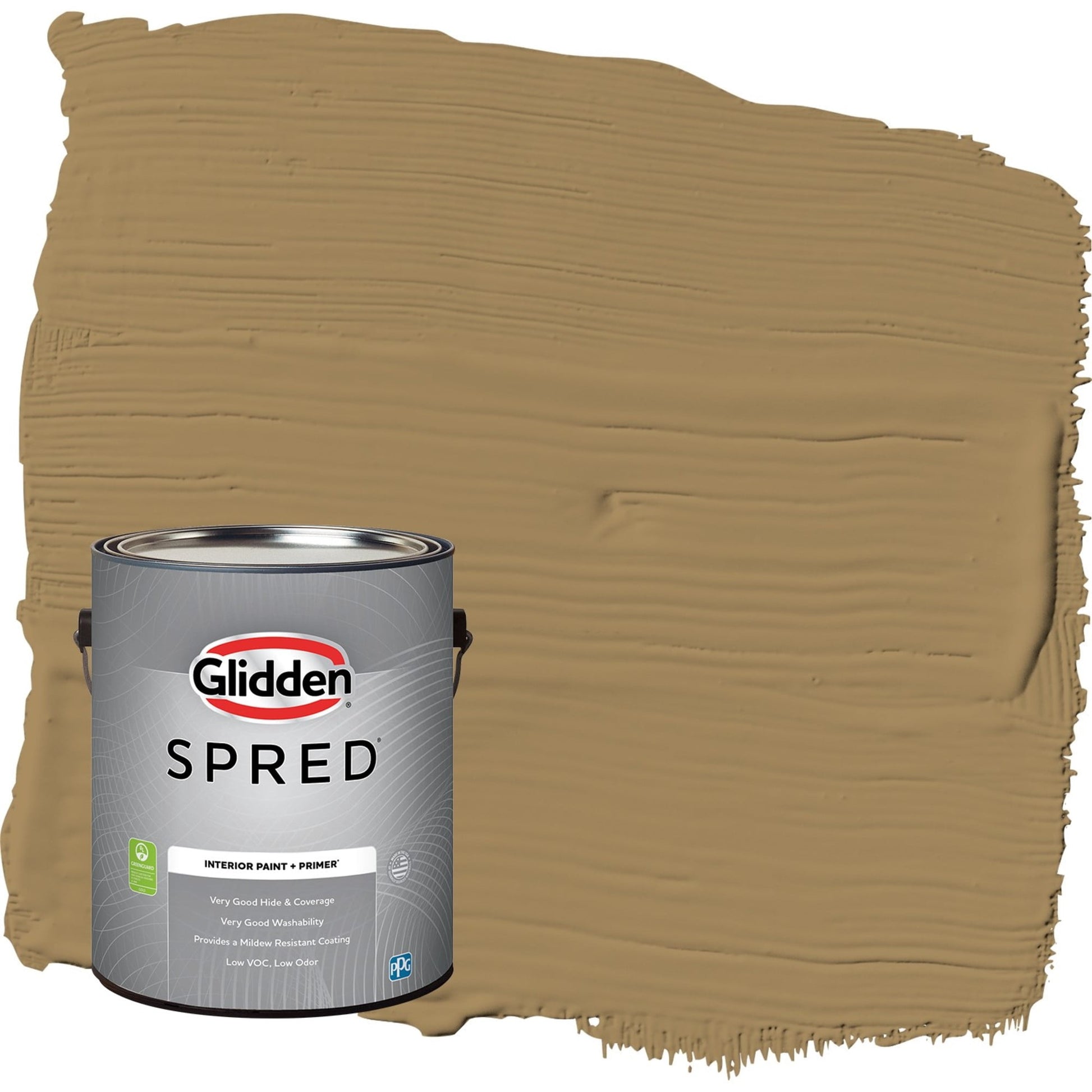 Glidden Spred Timber Beam / Brown, Semi-Gloss Interior Paint with Primer, 1 Gallon
