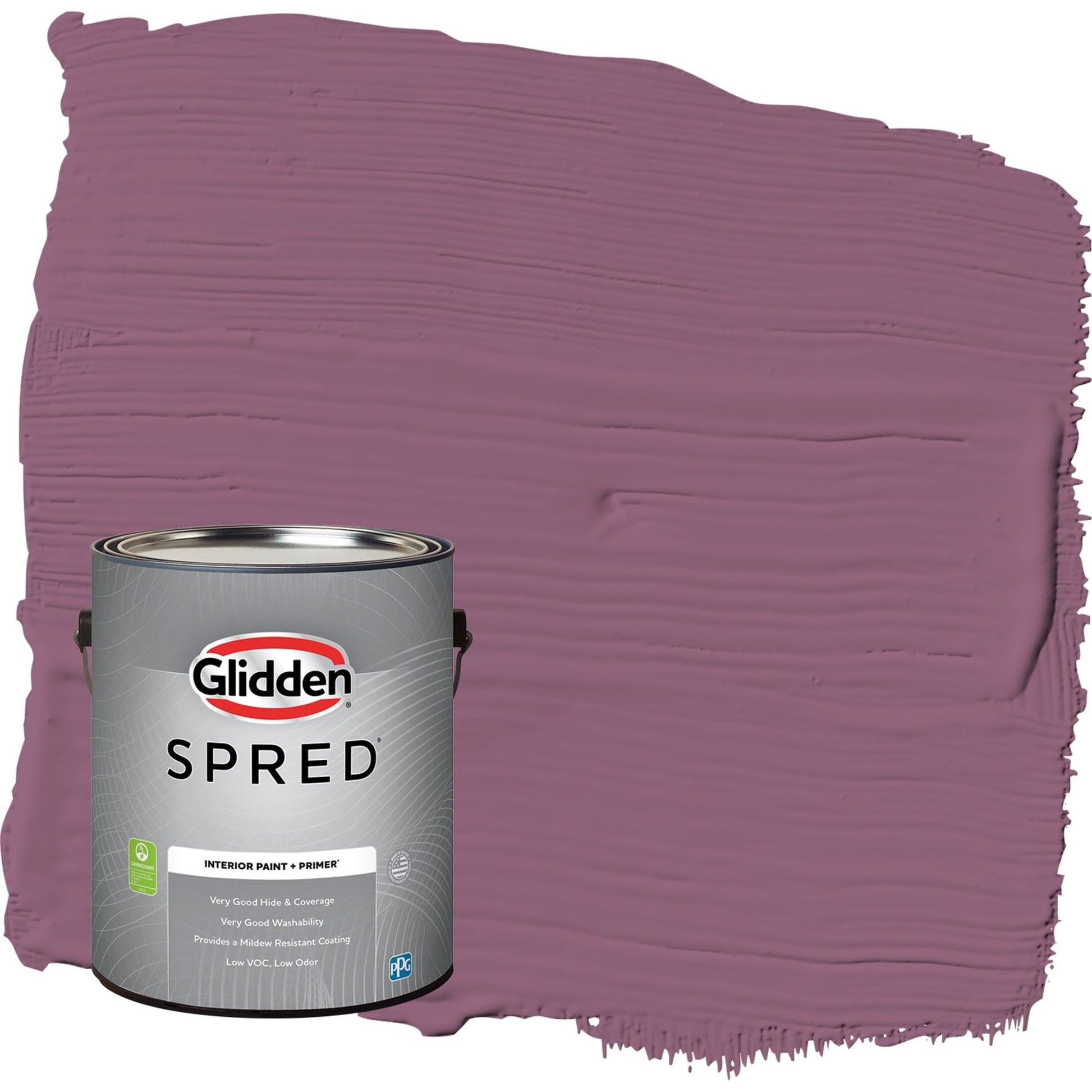 Glidden Spred Victorian Plum / Purple, Eggshell Interior Paint with Primer, 1 Gallon