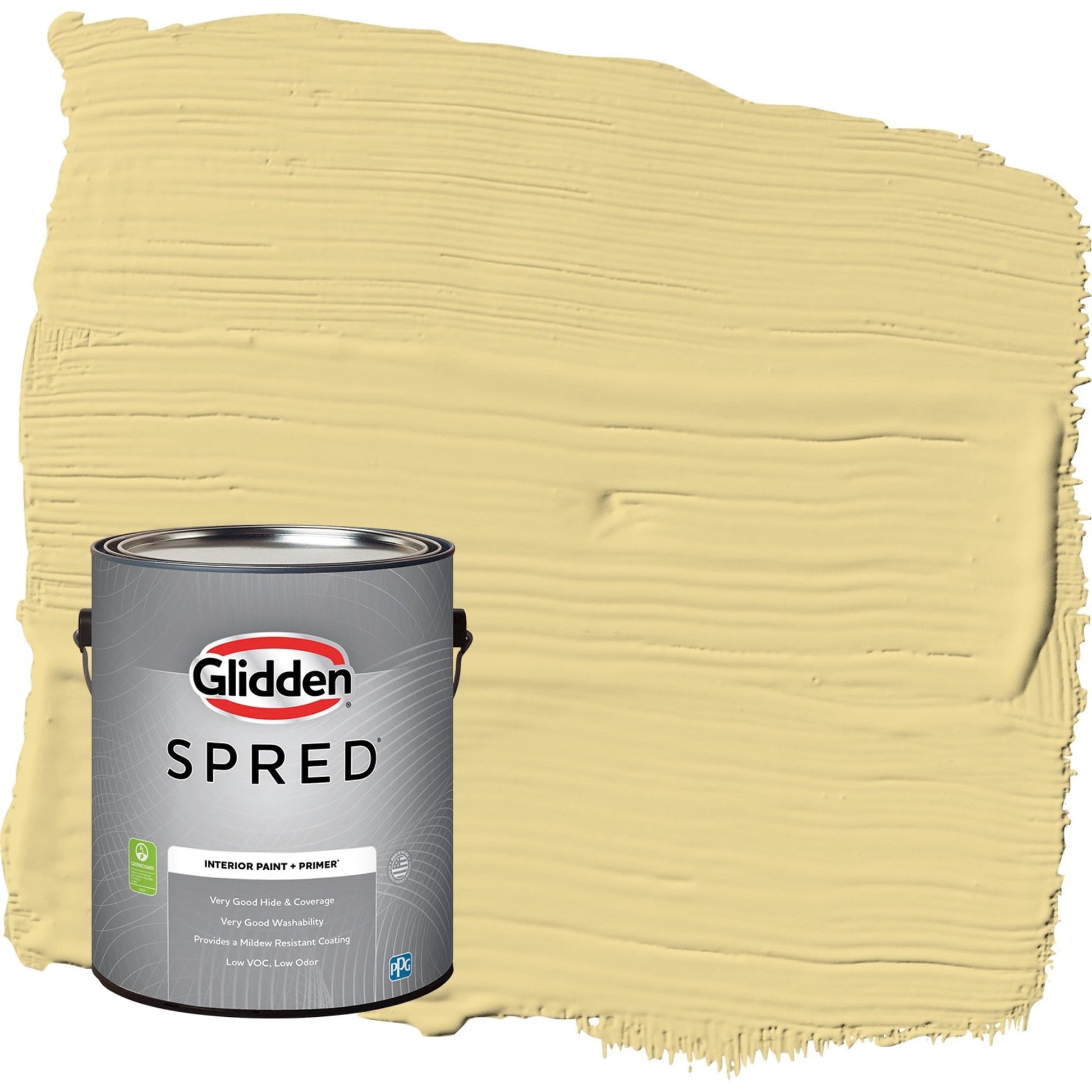 Glidden Spred Wayward Wind / Yellow, Eggshell Interior Paint with Primer, 1 Gallon