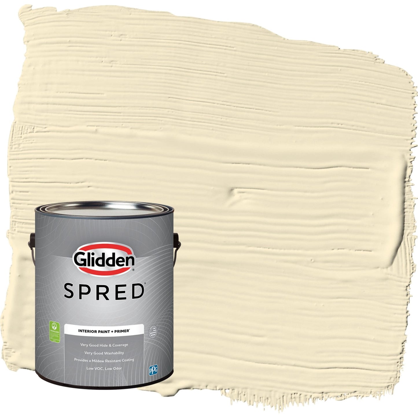 Glidden Spred Soleil / Yellow, Flat Interior Paint with Primer, 1 Gallon