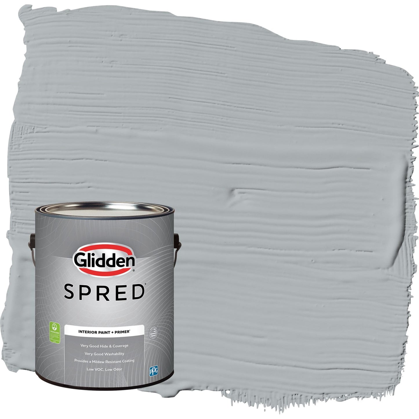 Glidden Spred Stargazer / Gray, Flat Interior Paint with Primer, 1 Gallon