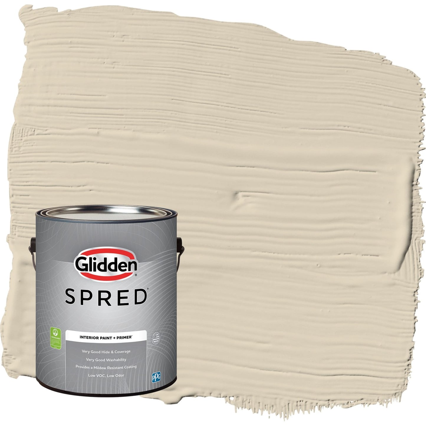 Glidden Spred Toasted Almond / Beige, Flat Interior Paint with Primer, 1 Gallon