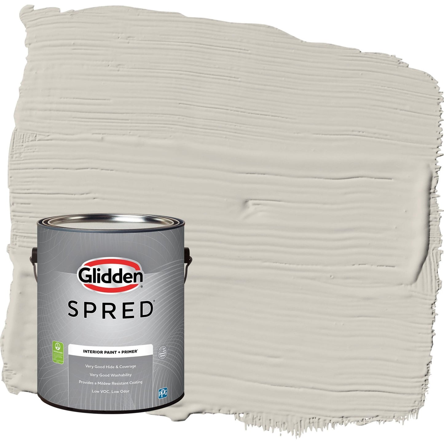 Glidden Spred Whiskers / Gray, Flat Interior Paint with Primer, 1 Gallon