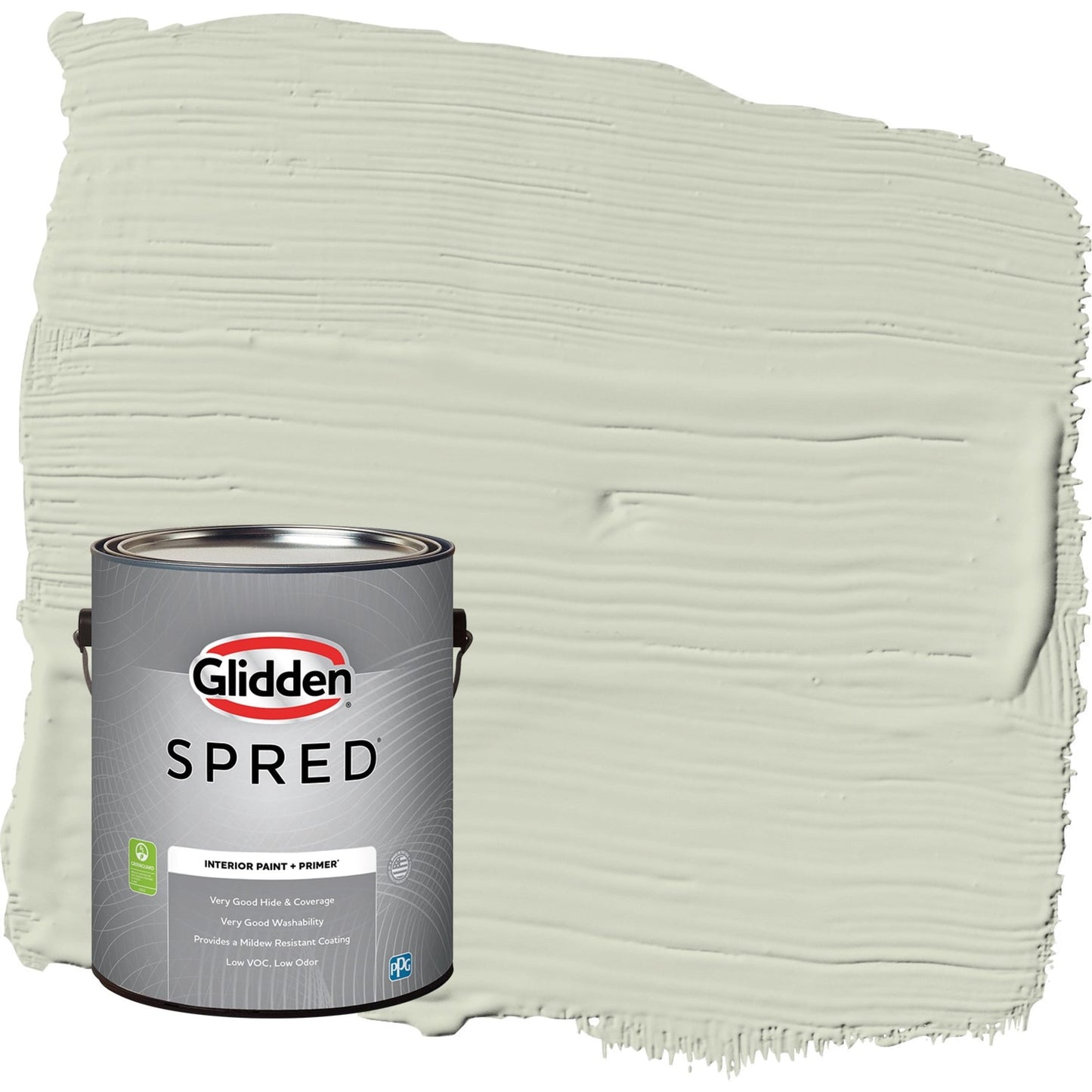 Glidden Spred White Sage / Green, Flat Interior Paint with Primer, 1 Gallon