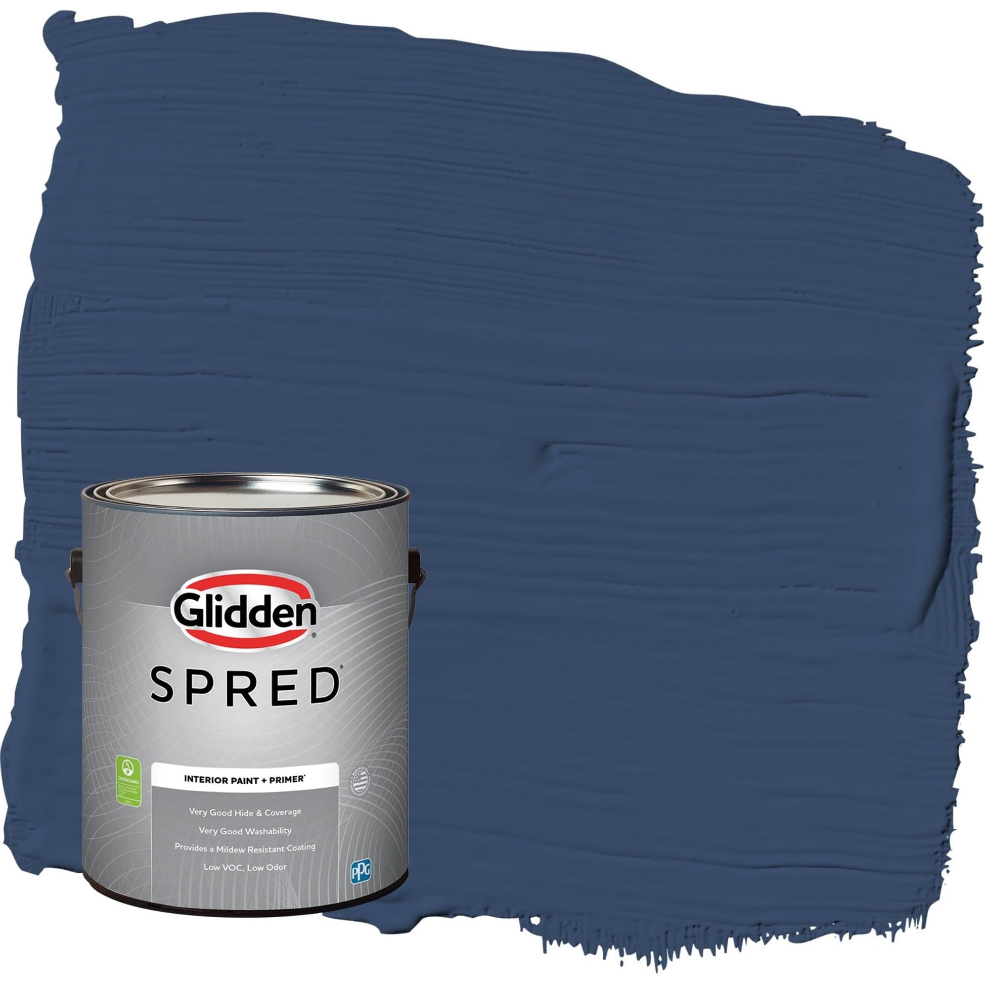 Glidden Spred Annapolis Blue, Semi-Gloss Interior Paint with Primer, 1 Gallon