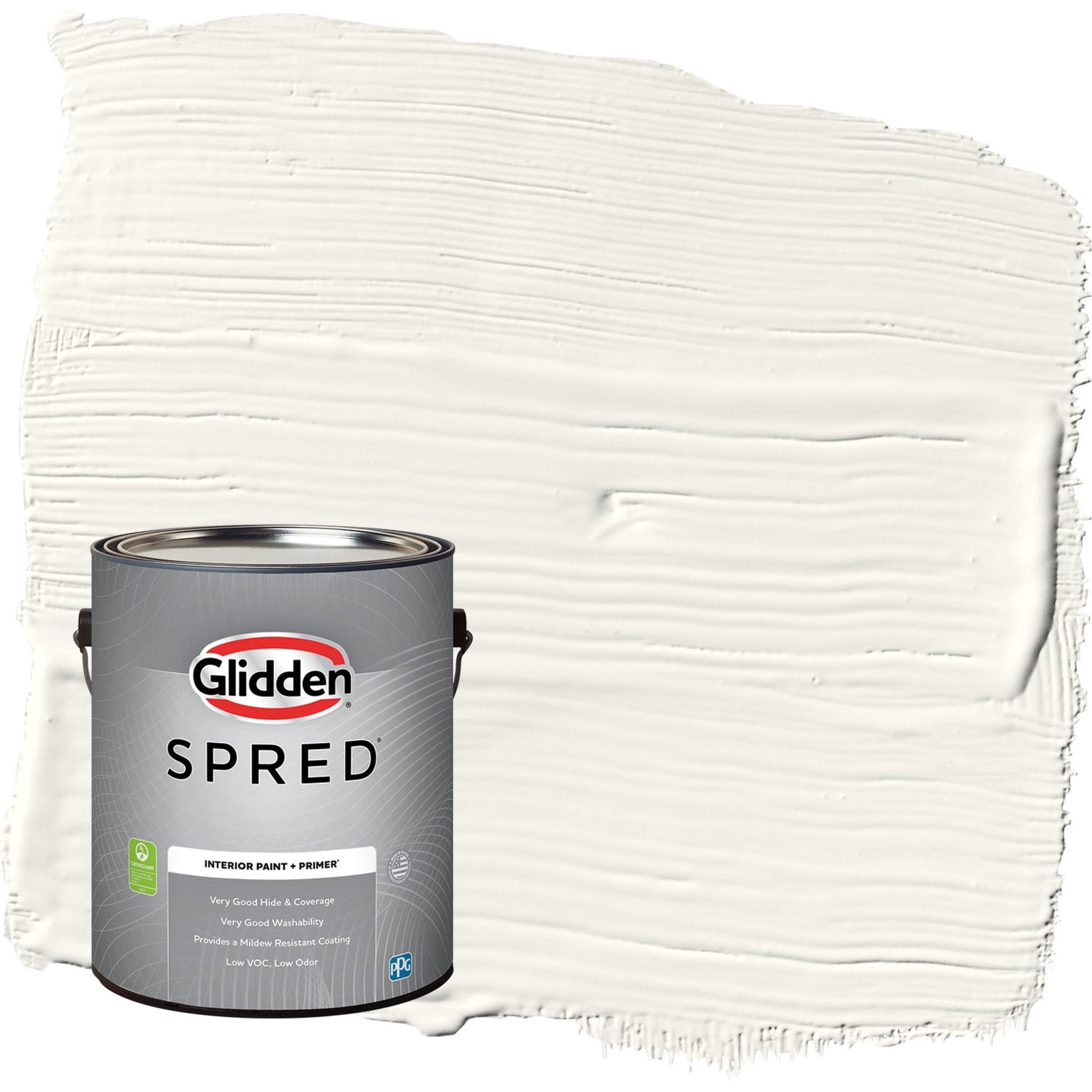 Glidden Spred Cotton Tail / Gray, Eggshell Interior Paint with Primer, 1 Gallon