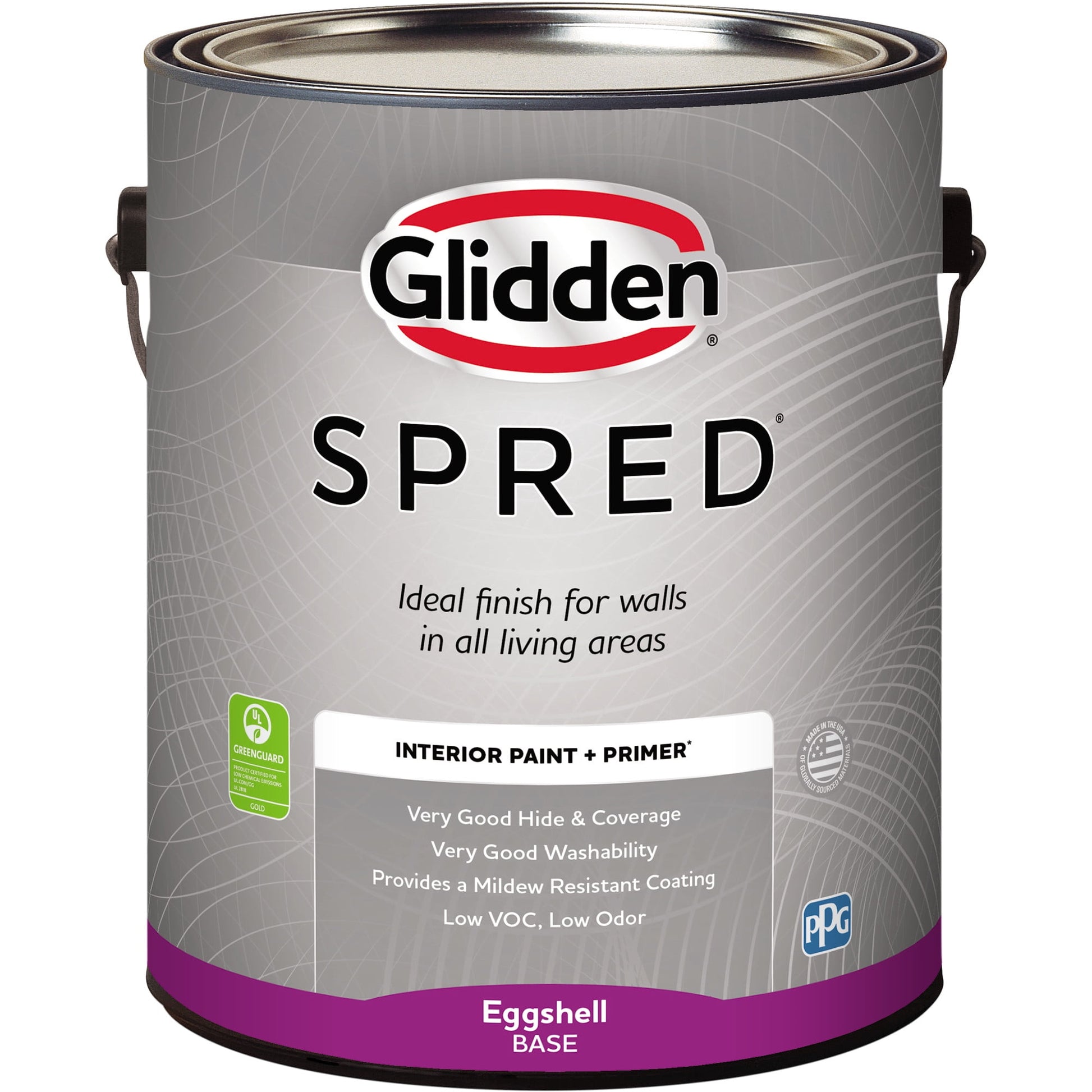 Glidden Spred Tintable Base Eggshell Interior Paint with Primer, 1 Gallon