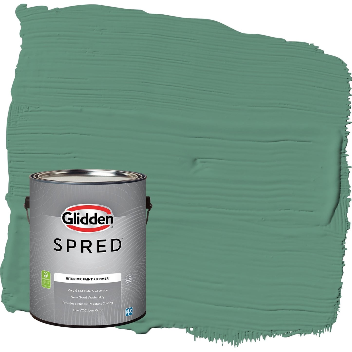 Glidden Spred Sheffield / Green, Eggshell Interior Paint with Primer, 1 Gallon