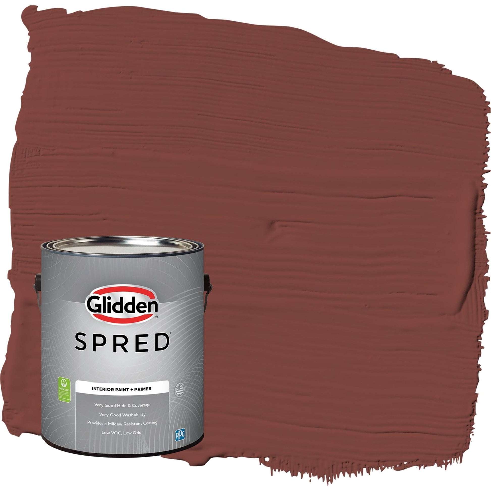 Glidden Spred Sweet Spiceberry / Red, Flat Interior Paint with Primer, 1 Gallon