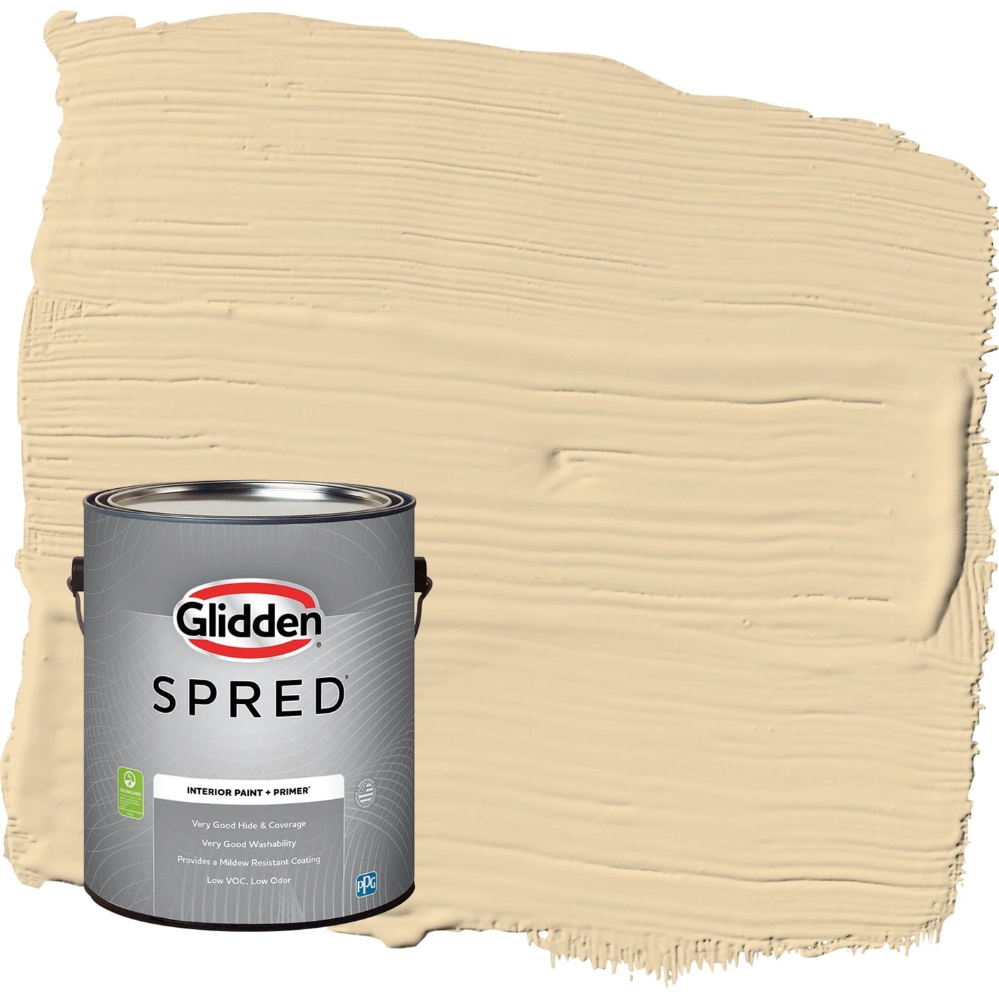 Glidden Spred Tuscan Bread / Beige, Eggshell Interior Paint with Primer, 1 Gallon