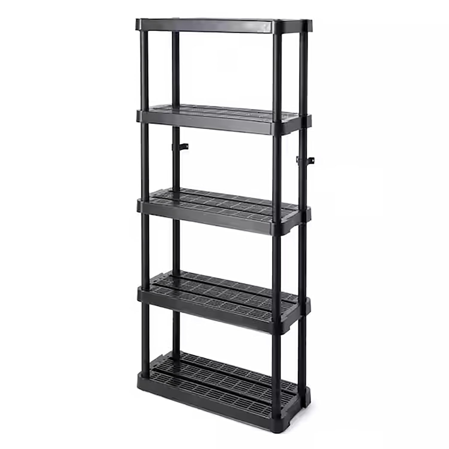 Gracious Living Adjustable Hight 5 Shelf Medium Duty Black
