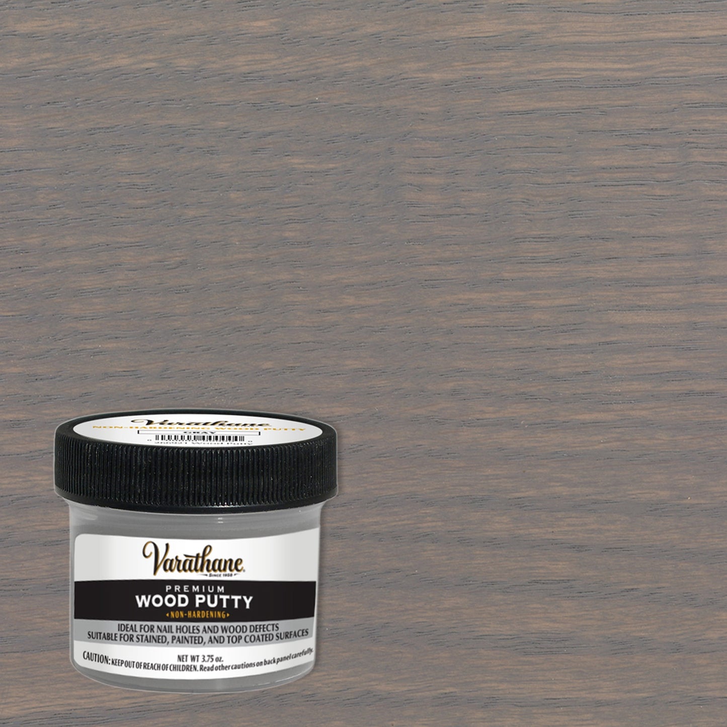 4 Pack, Gray, Varathane Premium Wood Putty-374191, 3.75 oz Jar
