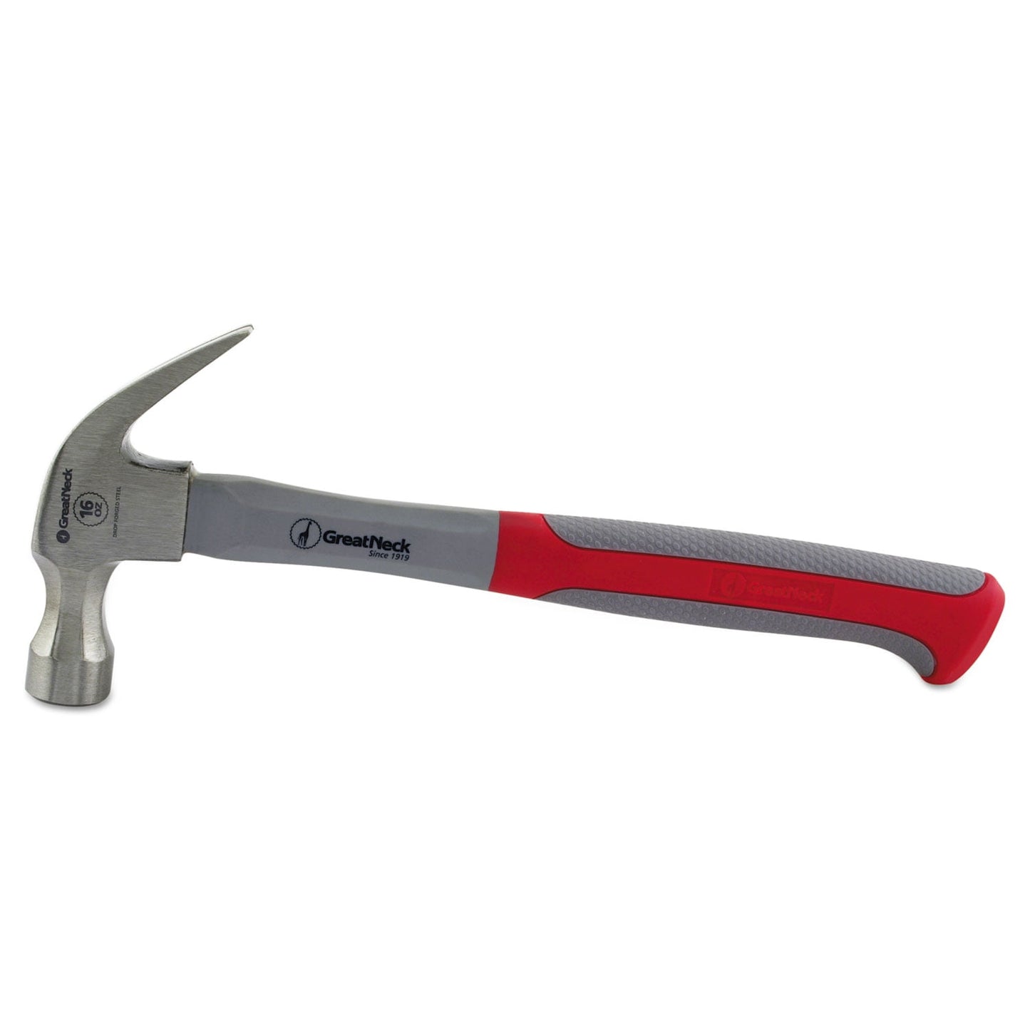 Great Neck Saw Mfg. 16oz Claw Hammer W/high-visibility Orange Fiberglass Handle