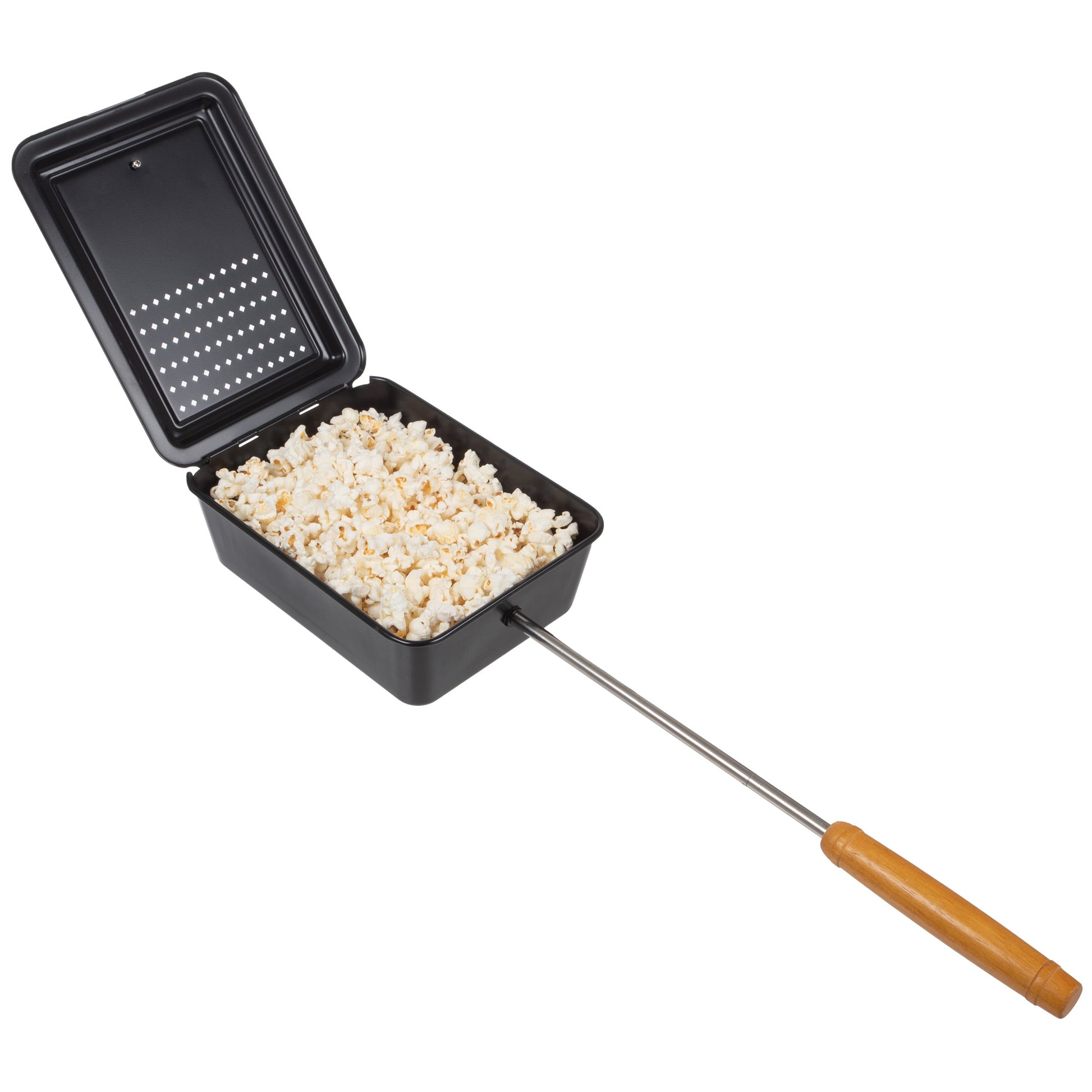 Great Northern Popcorn Nonstick Campfire Popcorn Popper with 16in Handle