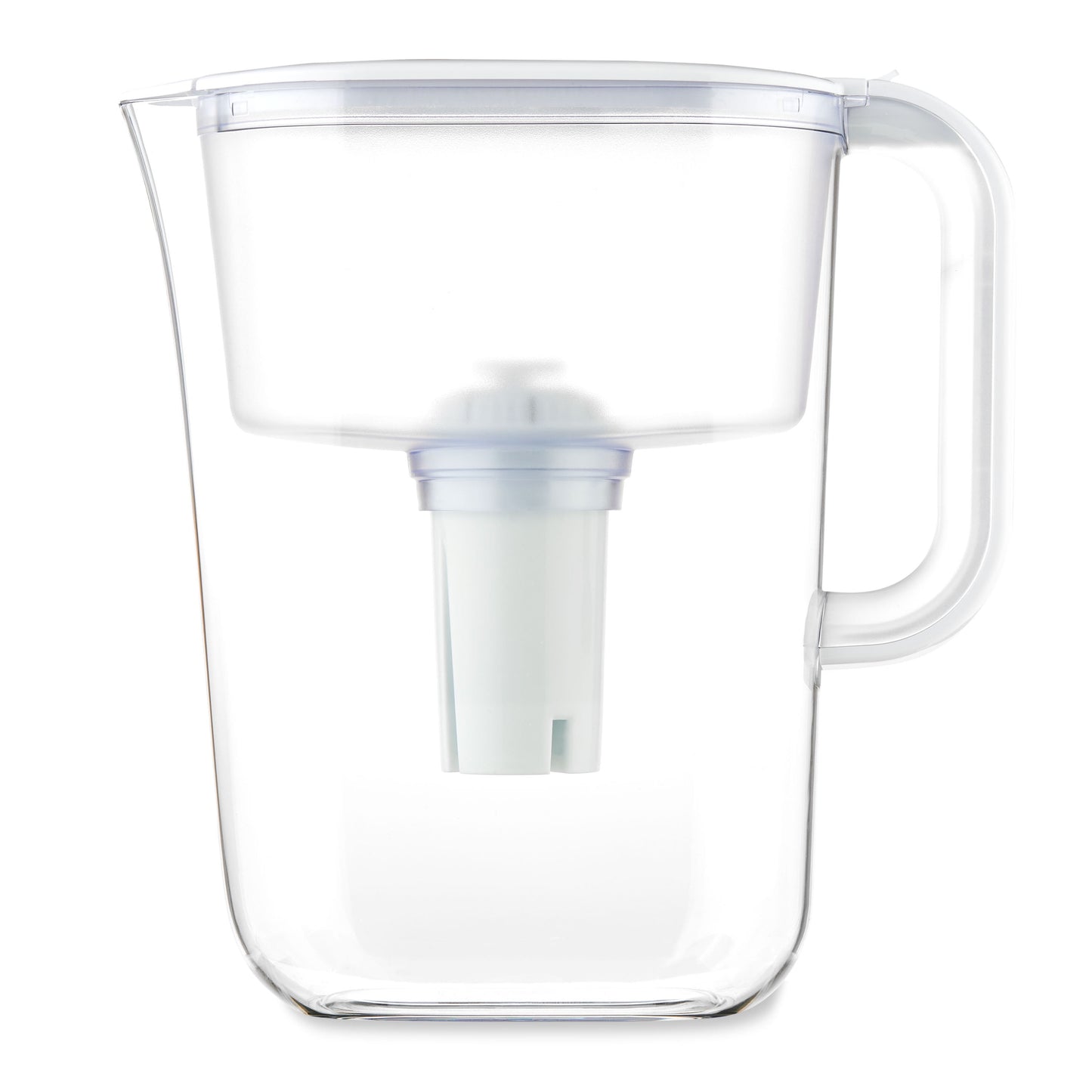 Great Value Water Filter Pitcher, BPA-Free, Certified to NSF/ANSI 42&53,7Cup Capacity, Digital Timer Indicator,HS528N White