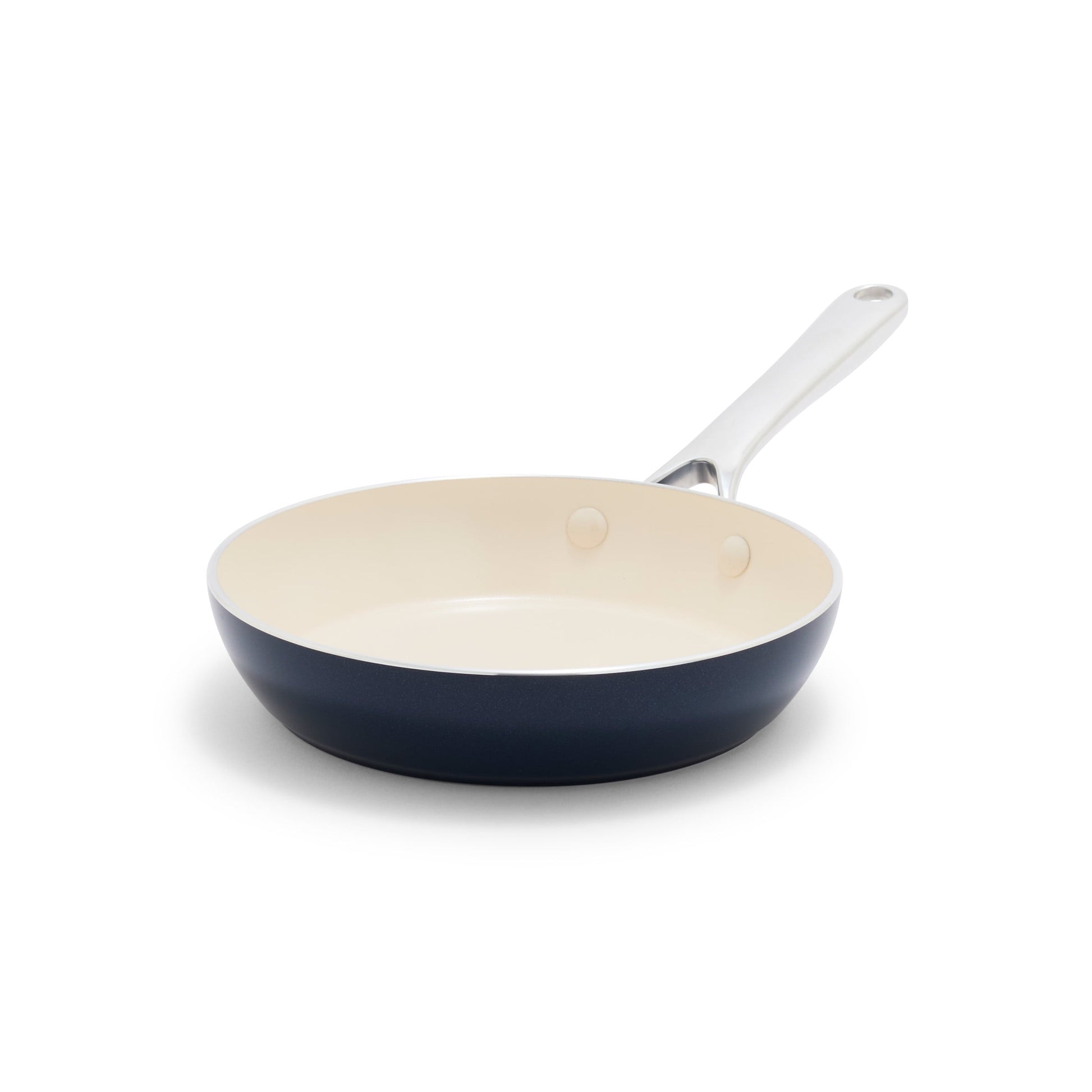 GreenPan Balance 8" Fry Pan Ceramic Nonstick, Toxin-Free, Dishwasher & Oven Safe, Cream