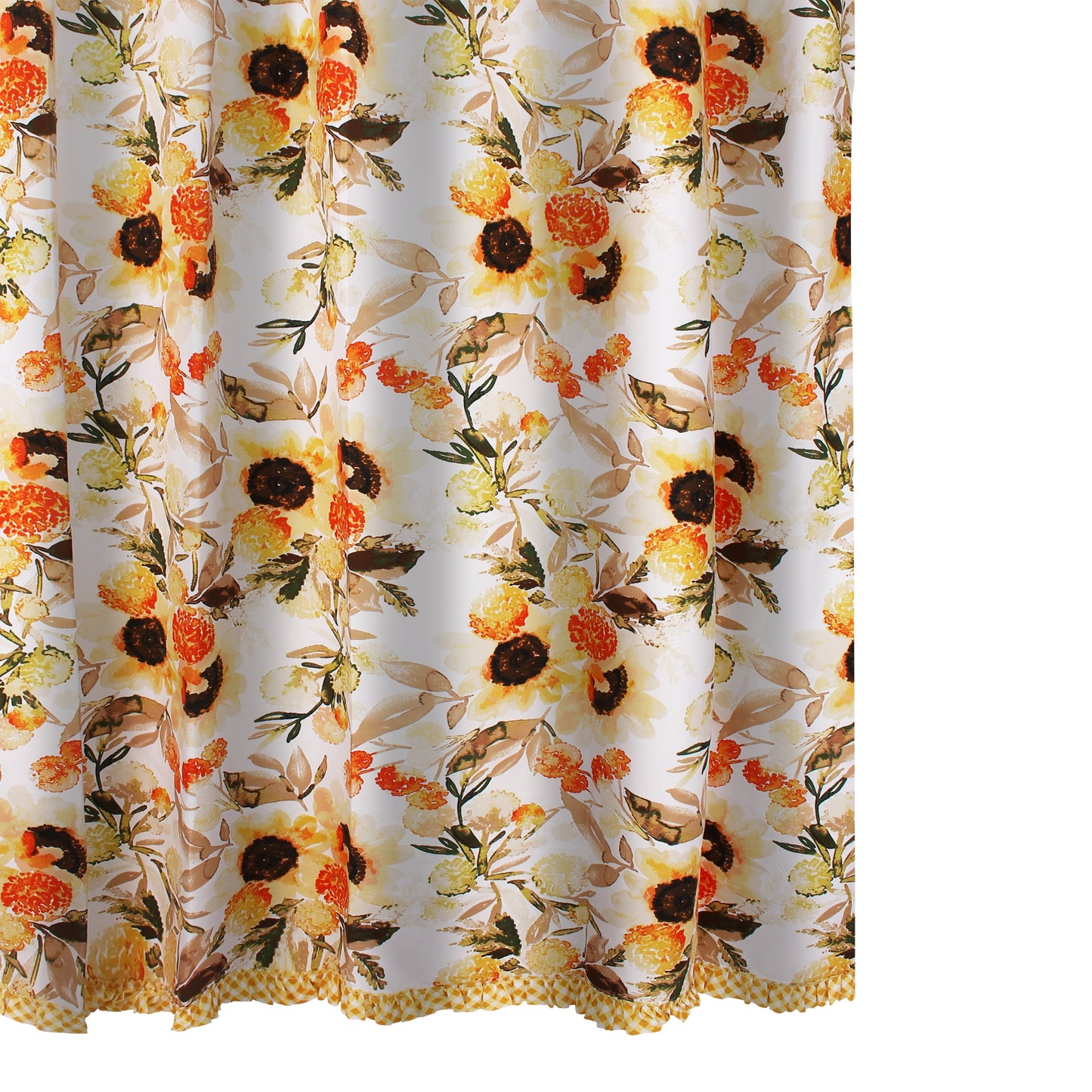 Greenland Home Fashions Somerset Ruffled Farmhouse Shower Curtain