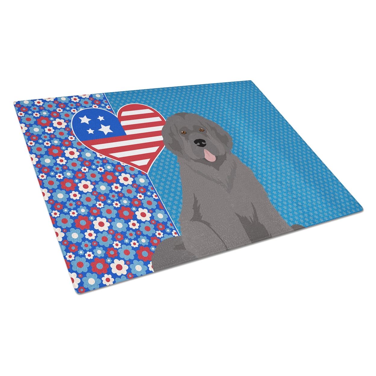 Grey Newfoundland Glass Cutting Board Large 12 in x 15 in