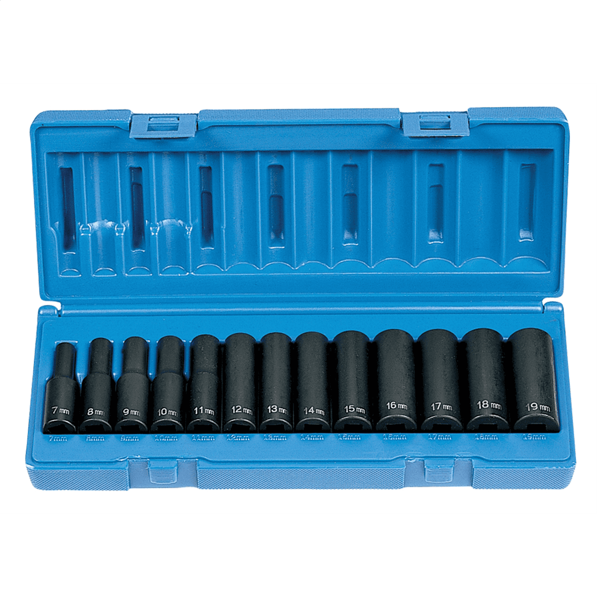 1203MD Juego MÃ©trico Profundo NeumÃ¡tico Gris de 13 Piezas con TransmisiÃ³n de 3/8" - 12 Puntos
