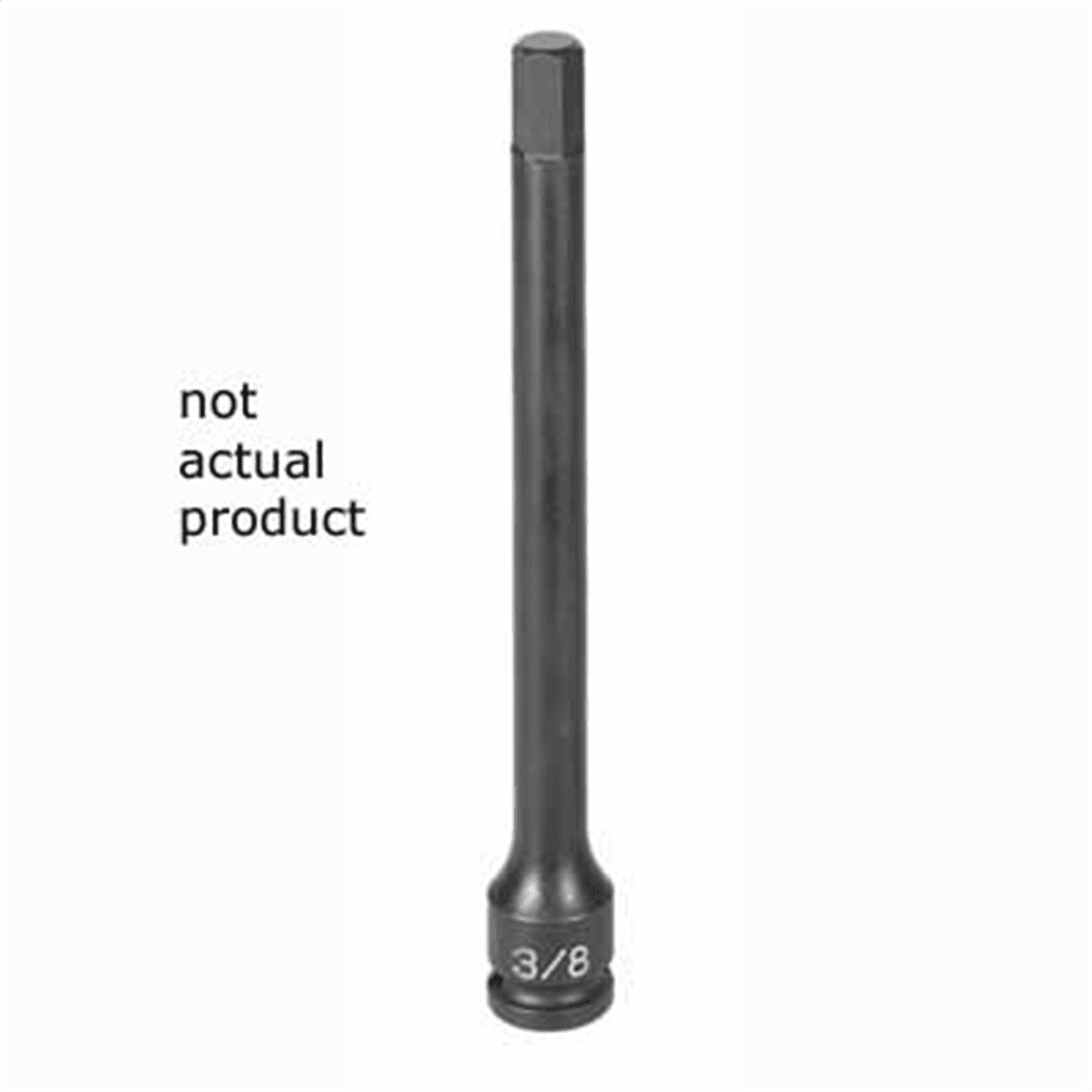 Grey Pneumatic 3/8" Drive x 4mm Hex Driver 6" Length