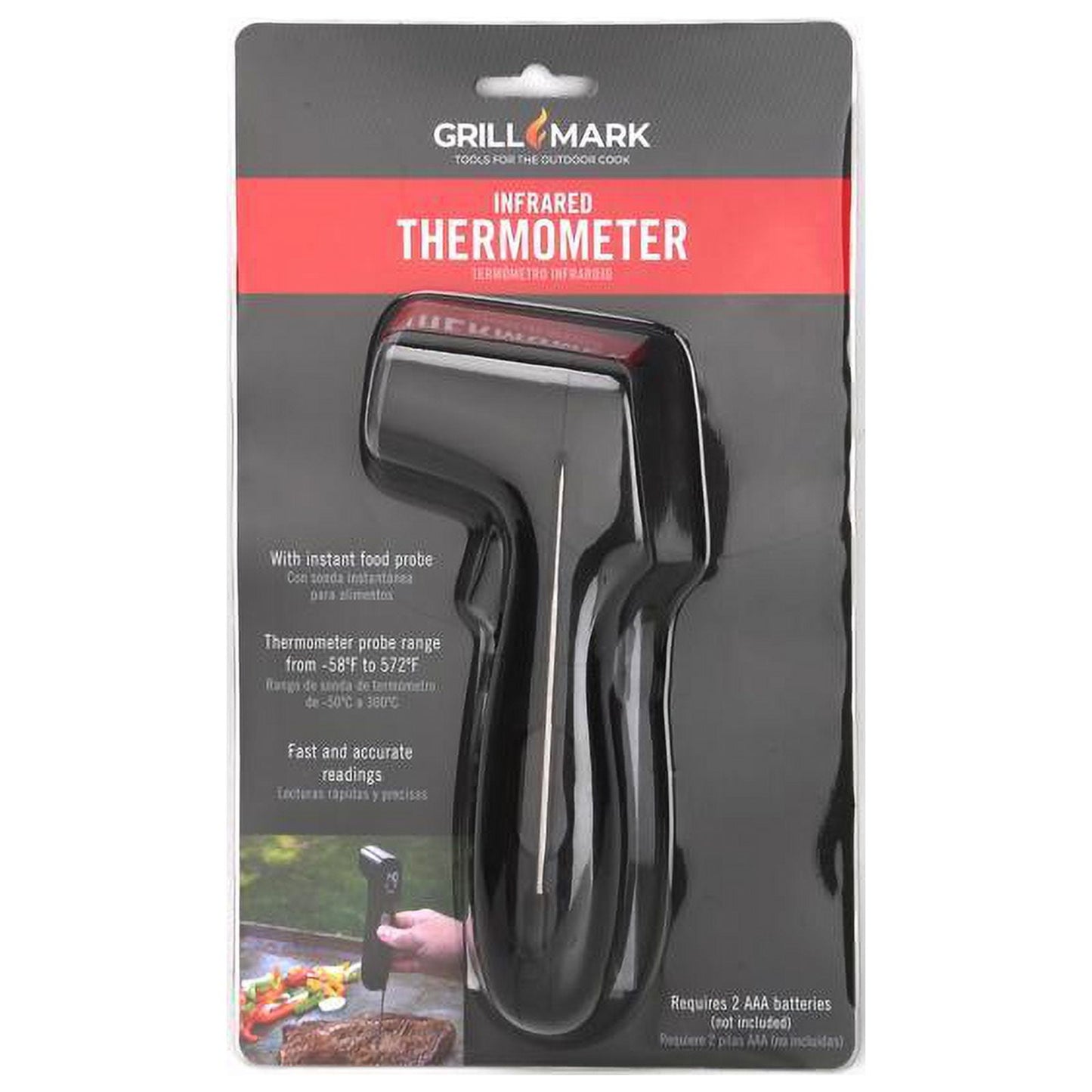 Grill Mark 8084117 TermÃ³metro de Cocina Infrarrojo Digital Negro de Lectura InstantÃ¡nea