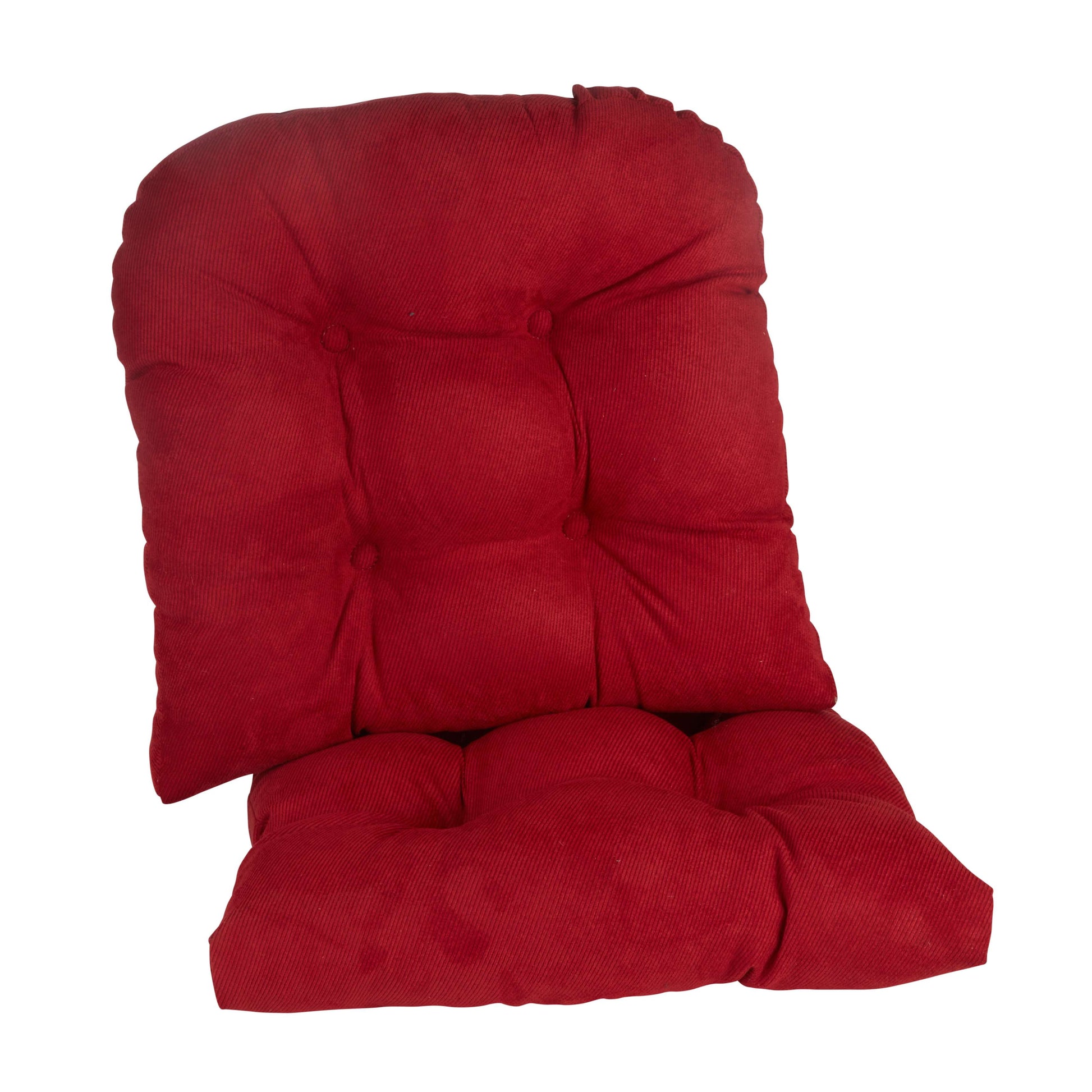 Gripper Non-Slip 17" x 17" Twillo Tufted Universal Chair Cushions, Set of 2