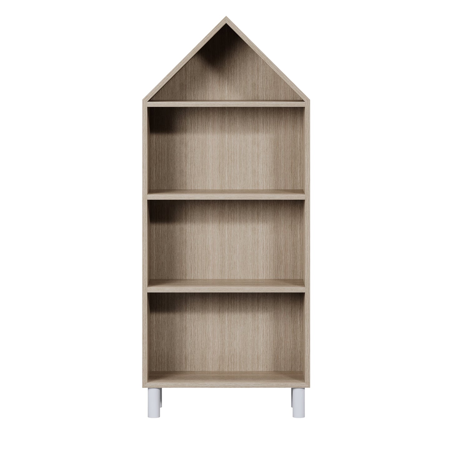 House of Happy, House Shaped Bookshelf, Natural